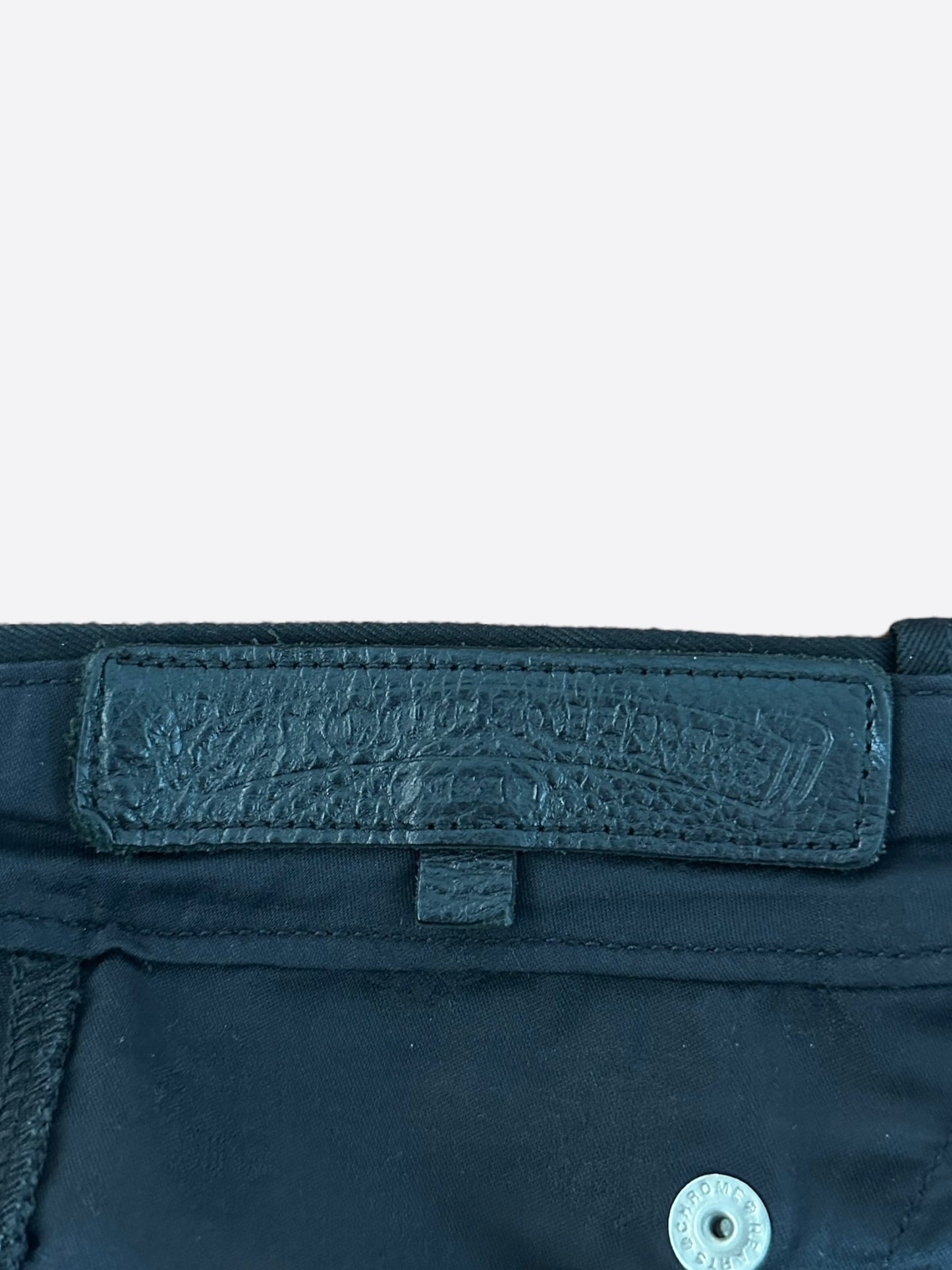 Chrome Hearts Black & Cheetah Cross Patch Carpenter Pants