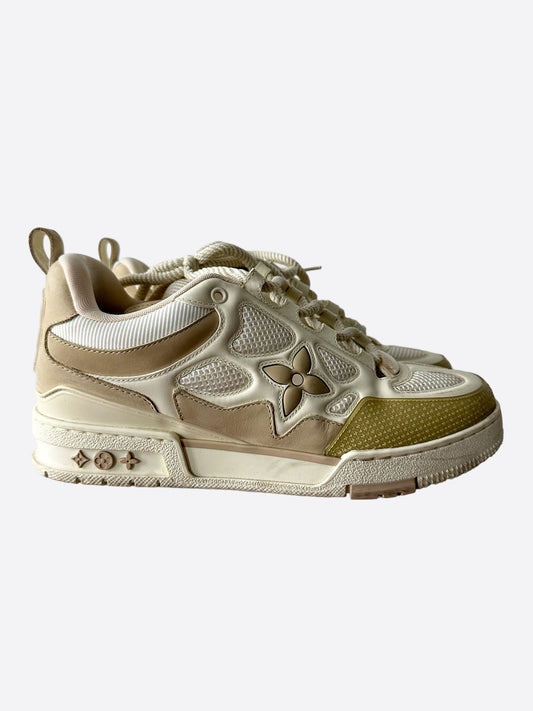 Louis Vuitton Beige & White Skate Sneaker