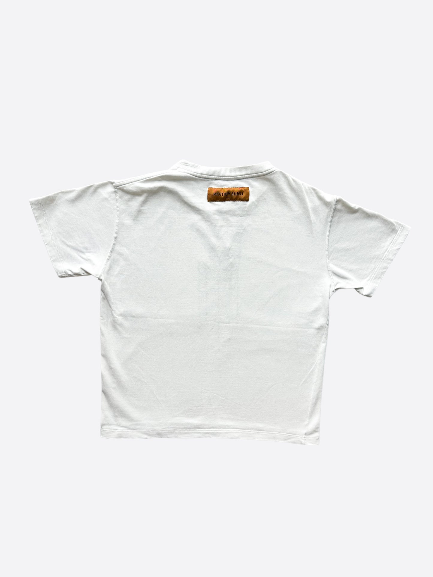 Louis Vuitton White Pendant Logo T-Shirt