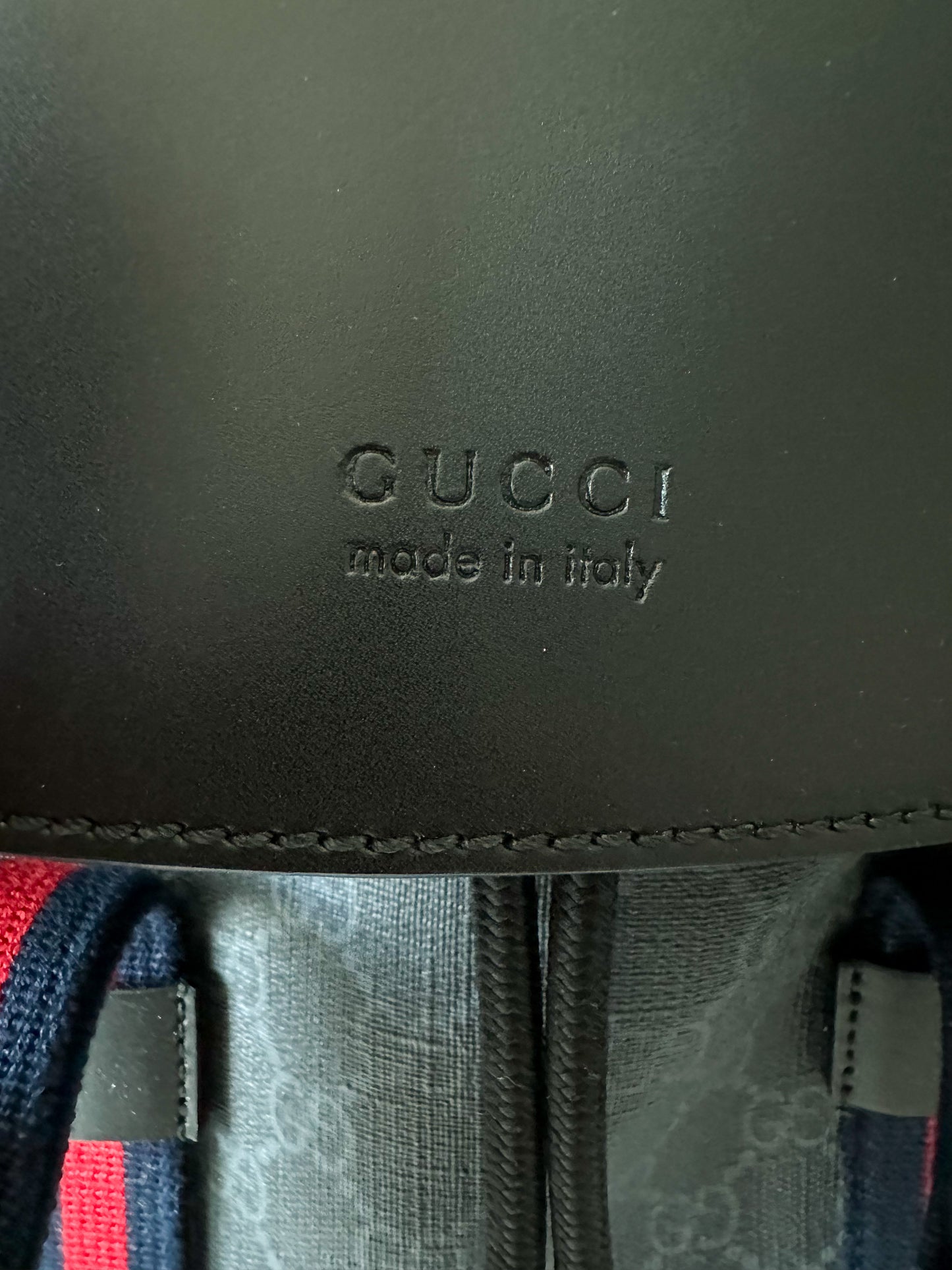 Gucci Black Supreme GG Monogram Backpack