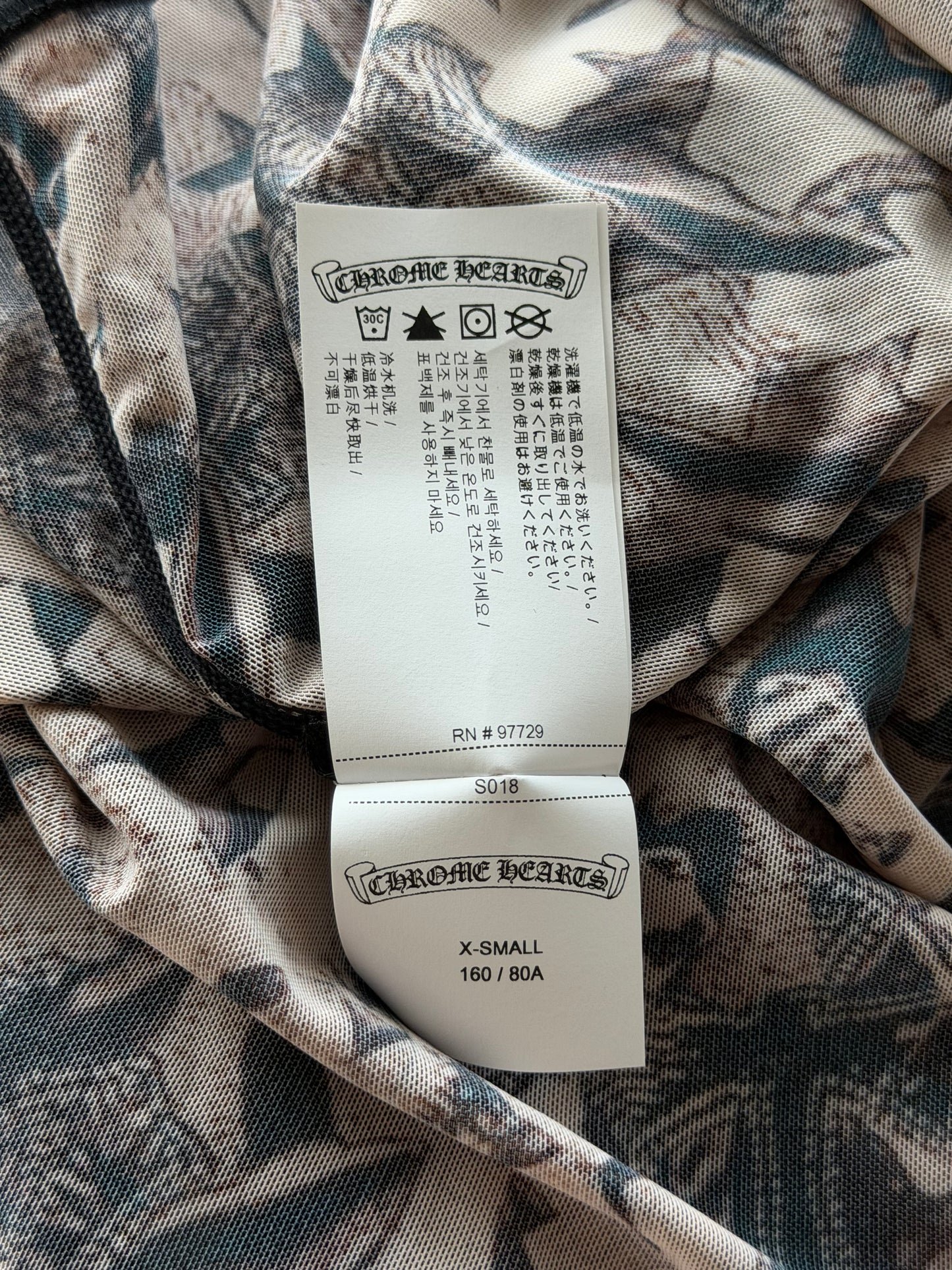 Chrome Hearts Brown All Over Cross Print Mesh Dress