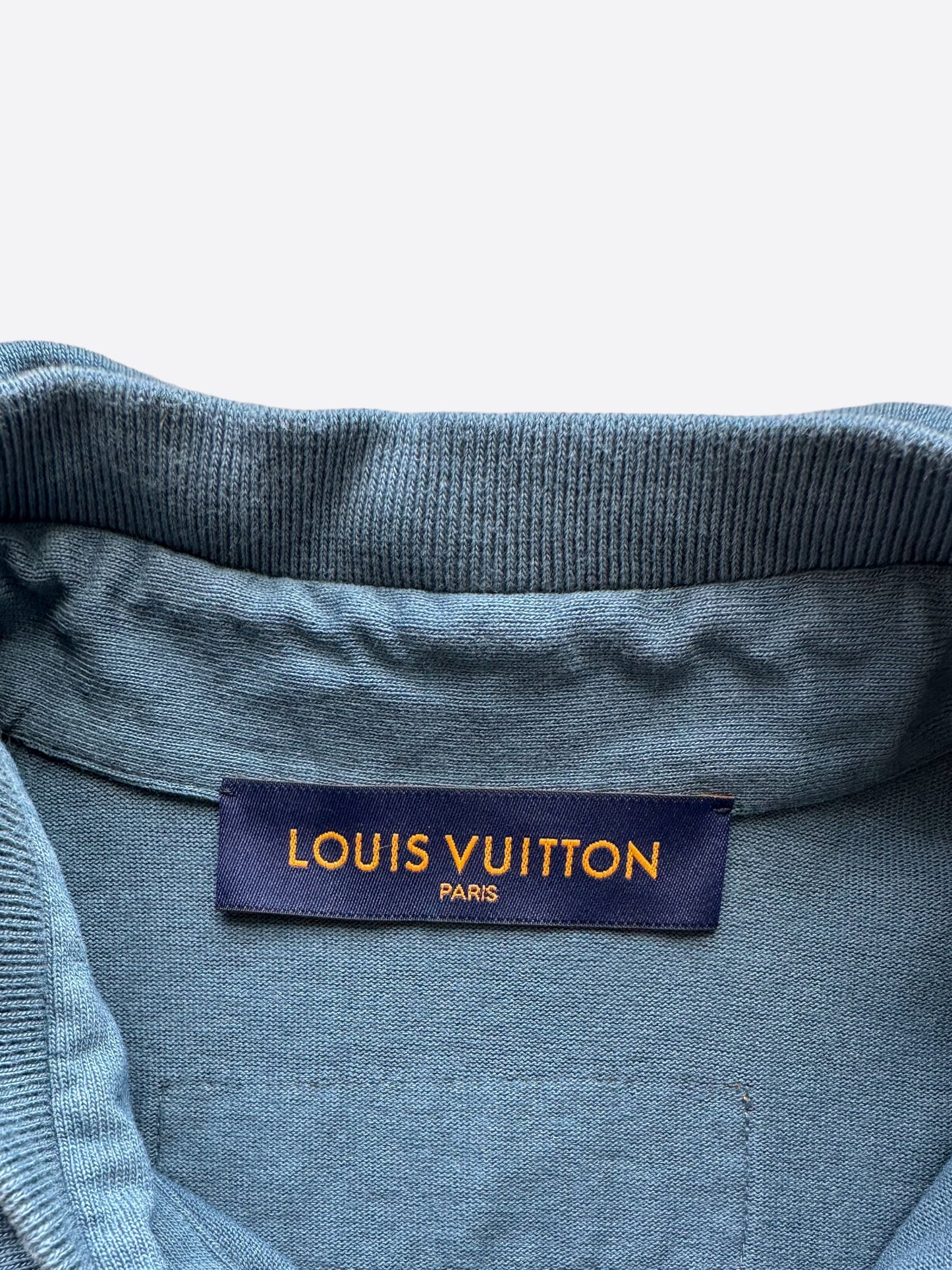 Louis Vuitton Blue Karakoram Button Up Shirt
