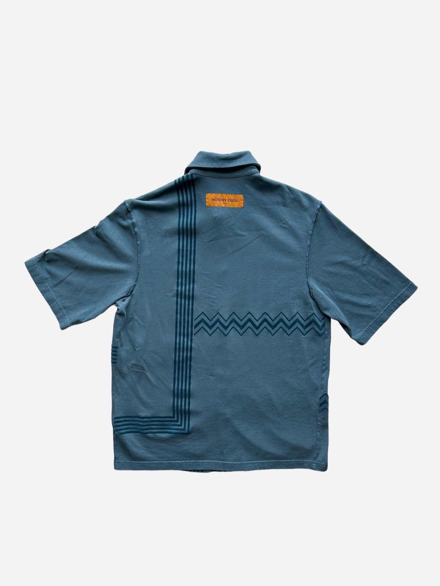 Louis Vuitton Blue Karakoram Button Up Shirt