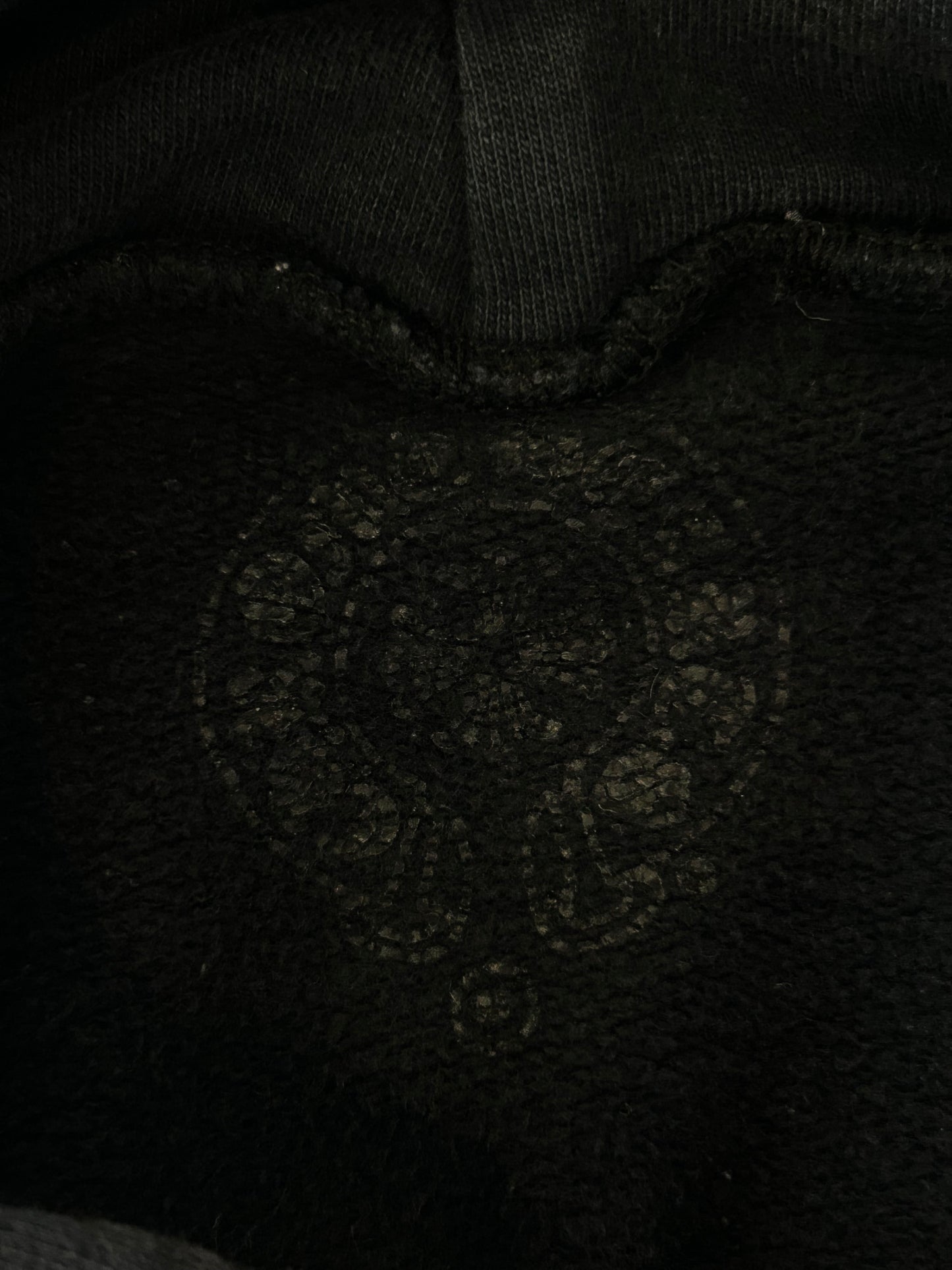 Chrome Hearts Black & White Horseshoe Logo Hoodie