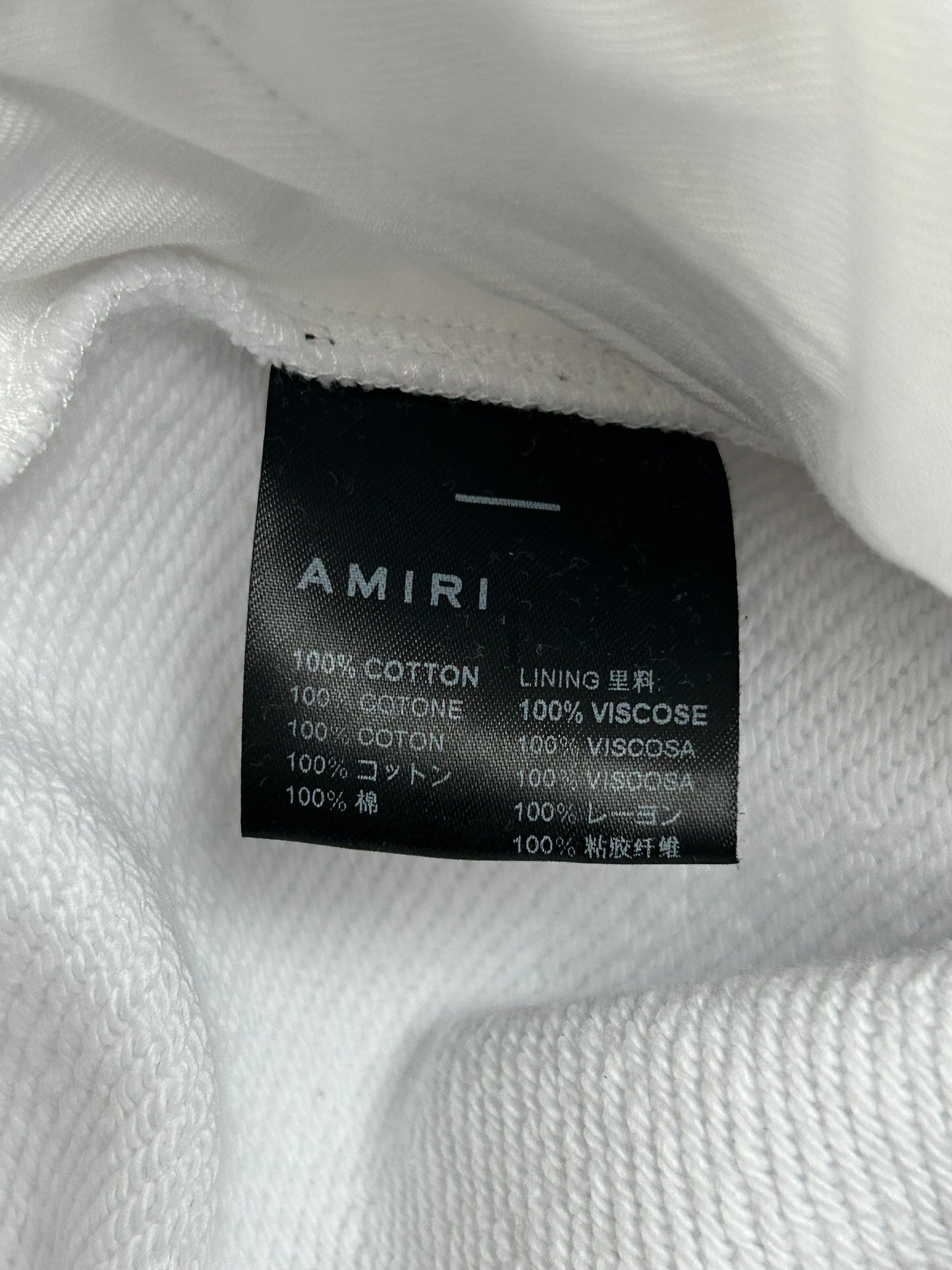 Amiri White Floral Logo Shorts