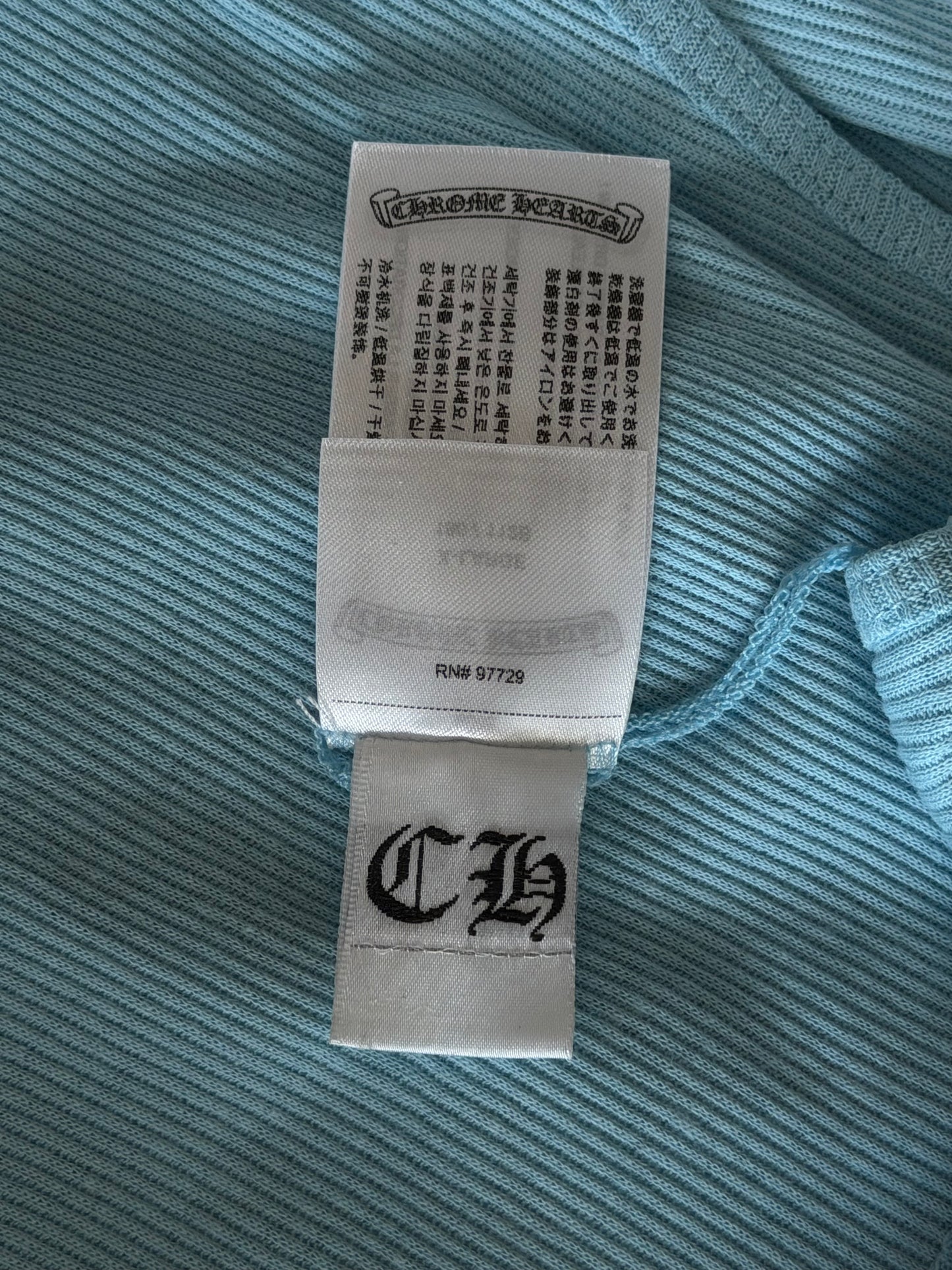 Chrome Hearts Blue & White Horseshoe Tank Top