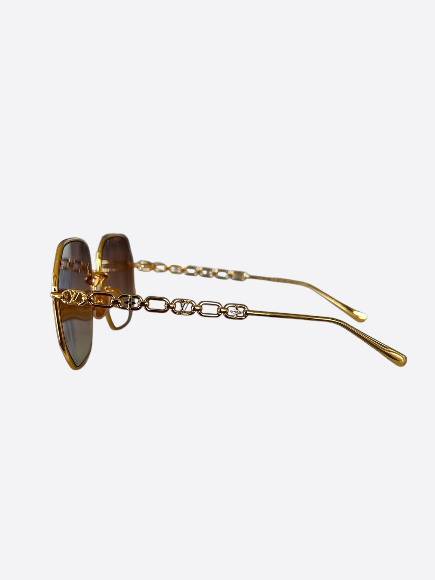 Louis Vuitton Gold Chain Women's Sunglasses