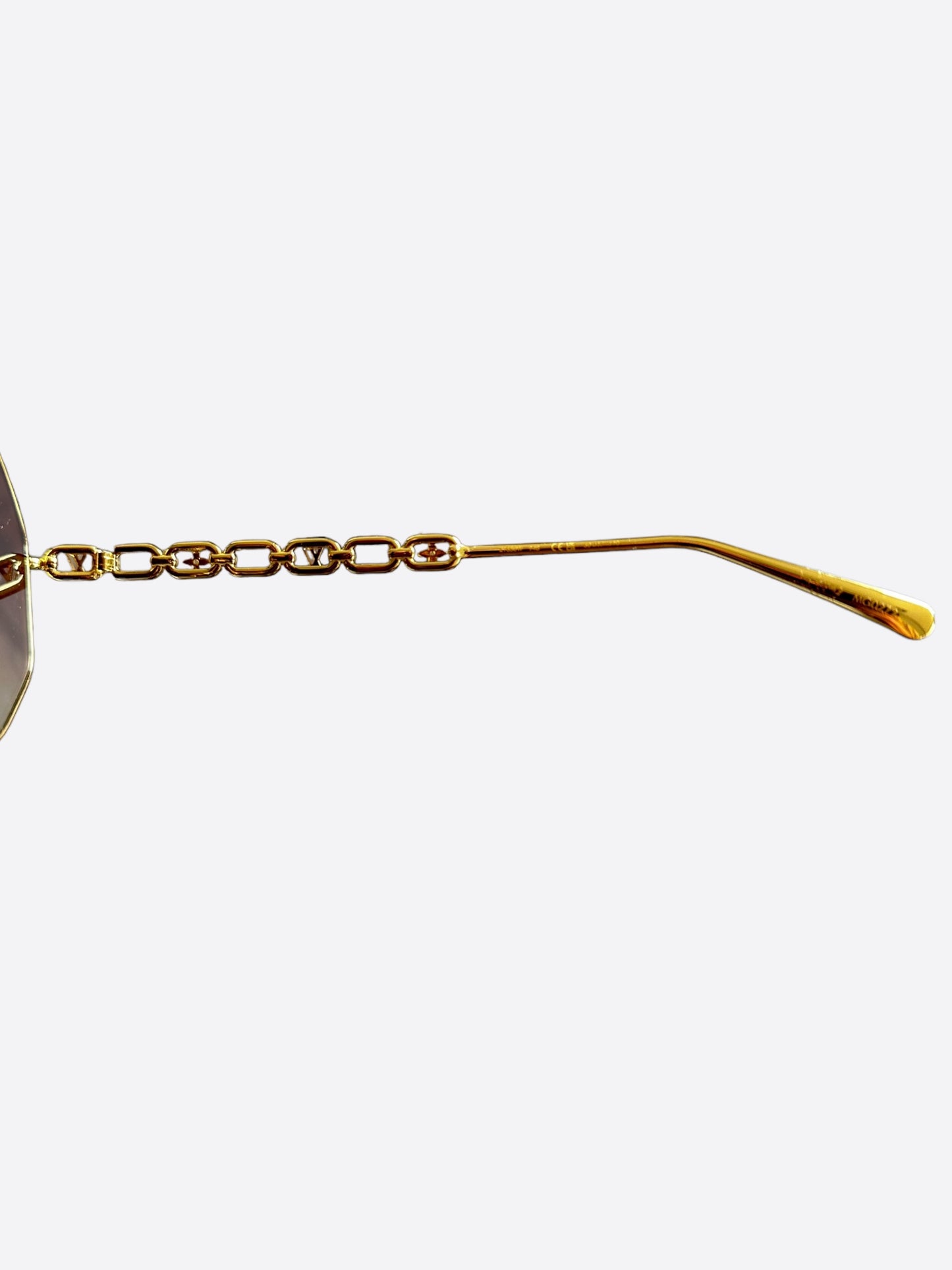 Louis Vuitton Gold Chain Women's Sunglasses