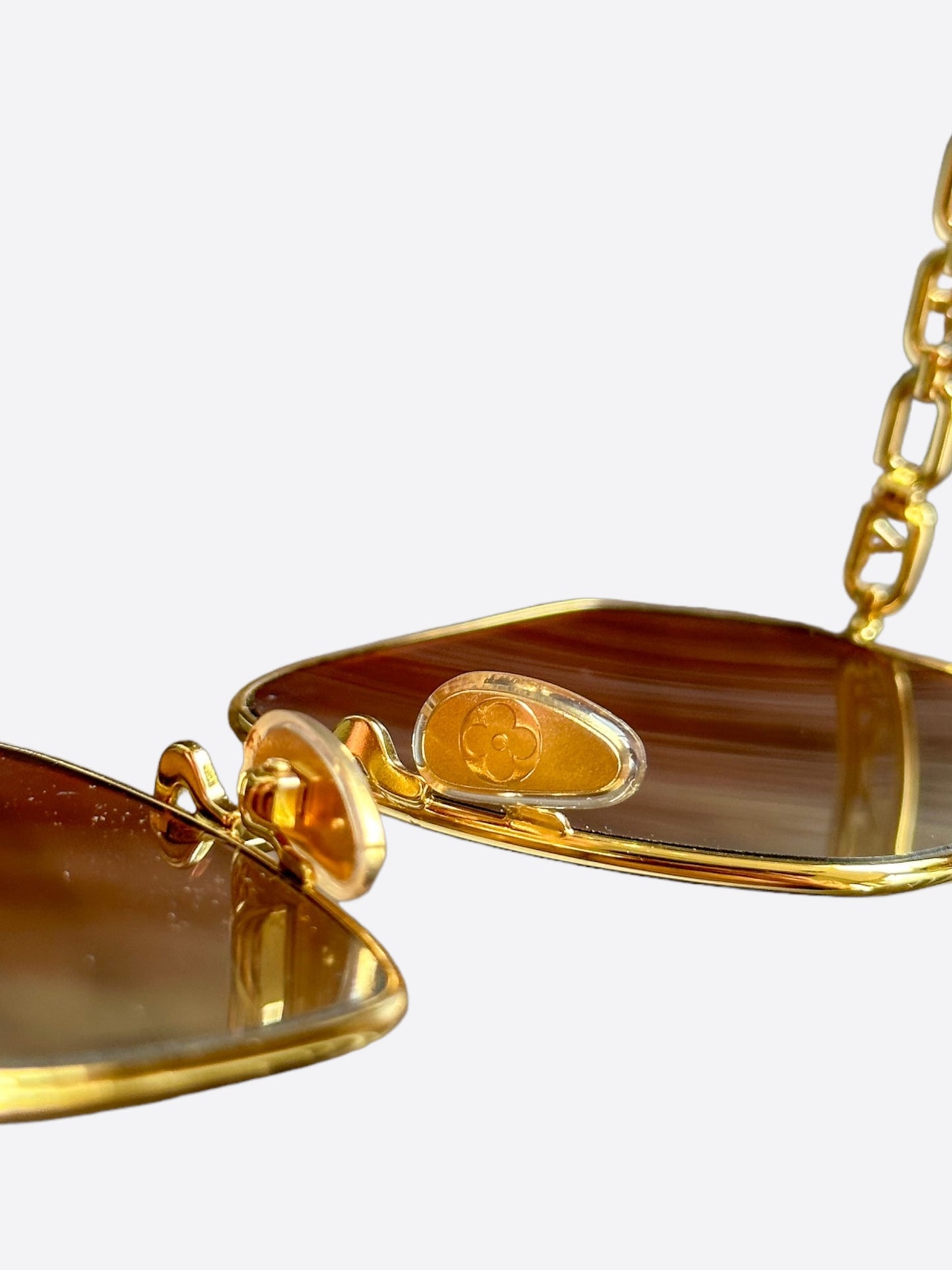 Louis Vuitton Gold Chain Women's Sunglasses