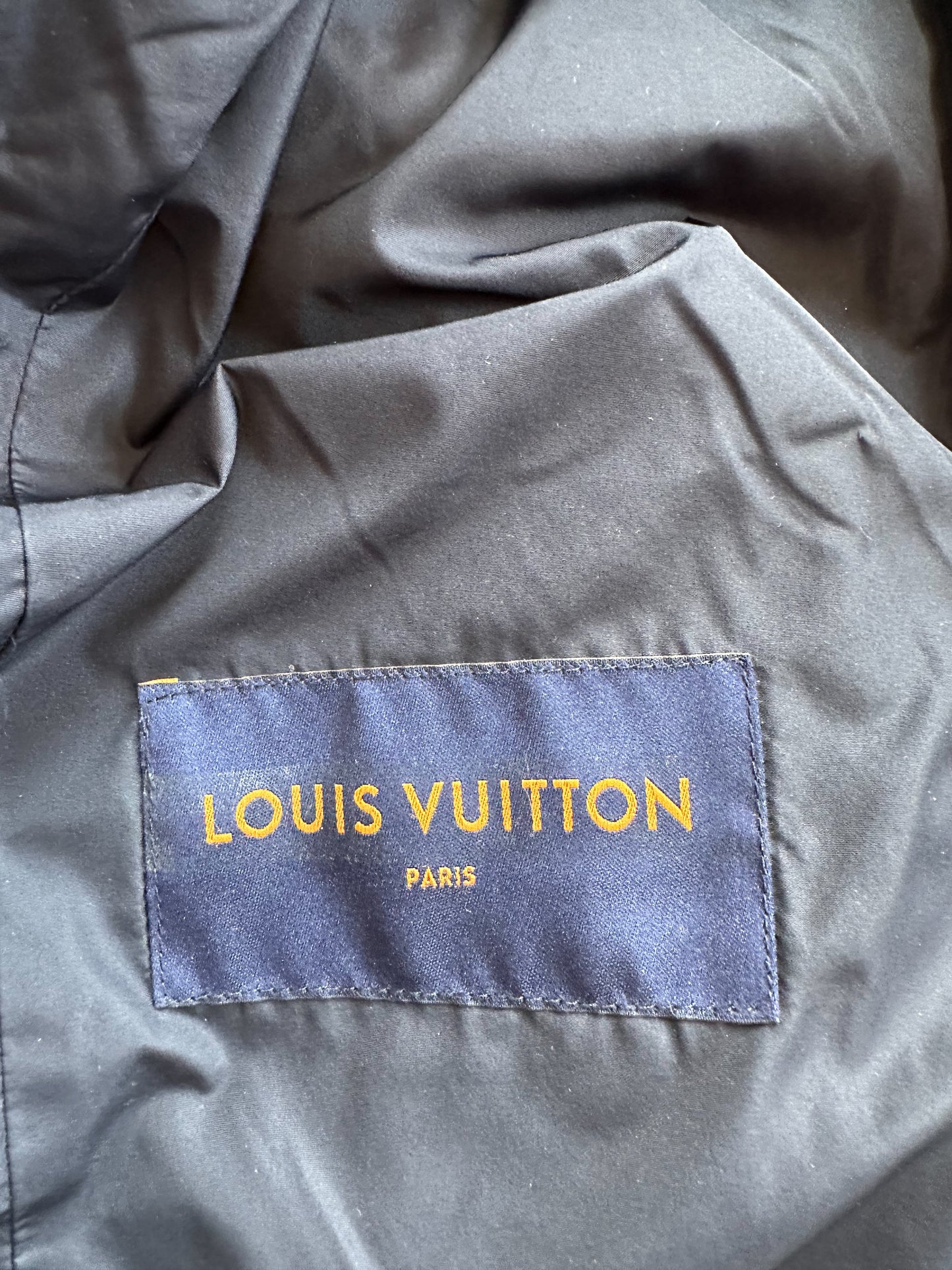 Louis Vuitton Navy Monogram Padded Jacket
