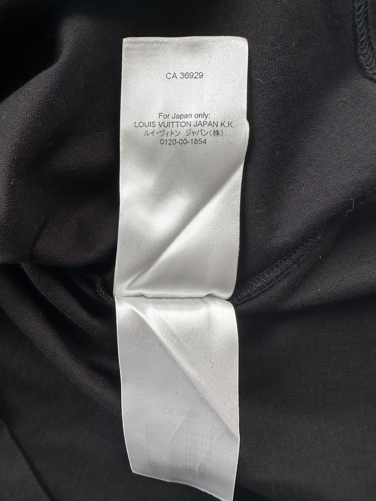 Louis Vuitton Black & White Frequency Embroidered T-Shirt