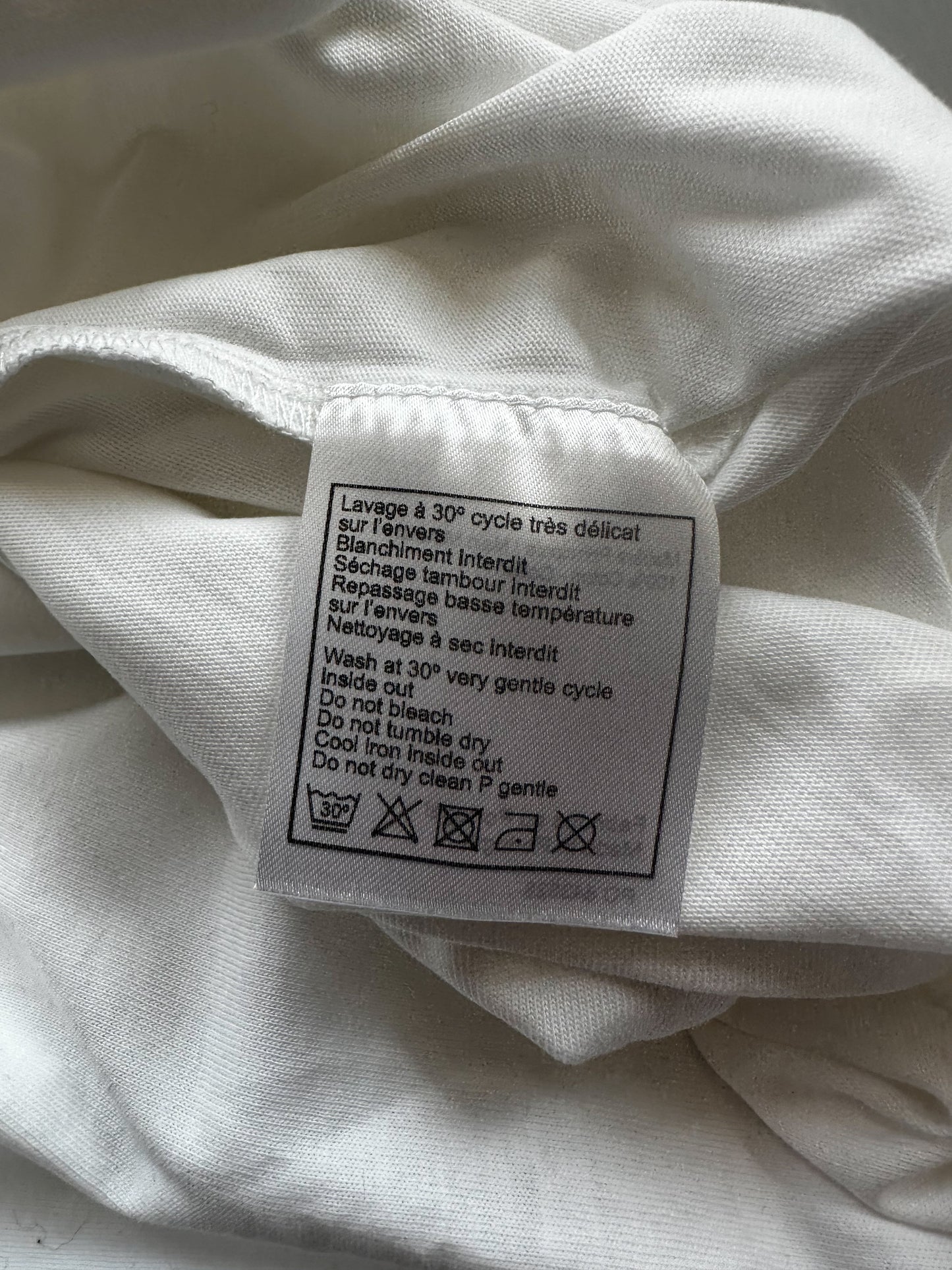 Chanel White & Black CC Logo Embroidered T-Shirt