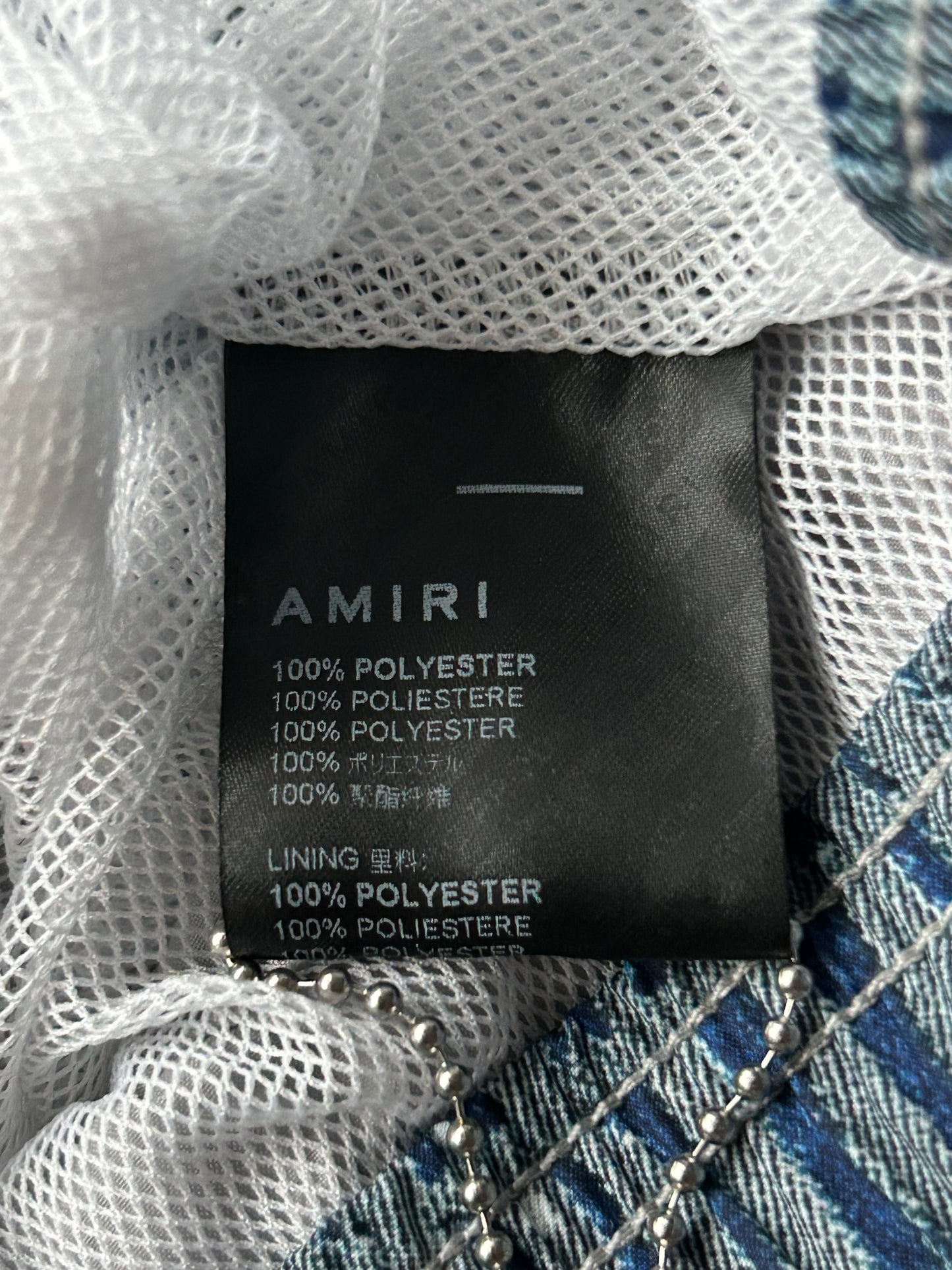 Amiri Blue Gradient Core Logo Swimshorts