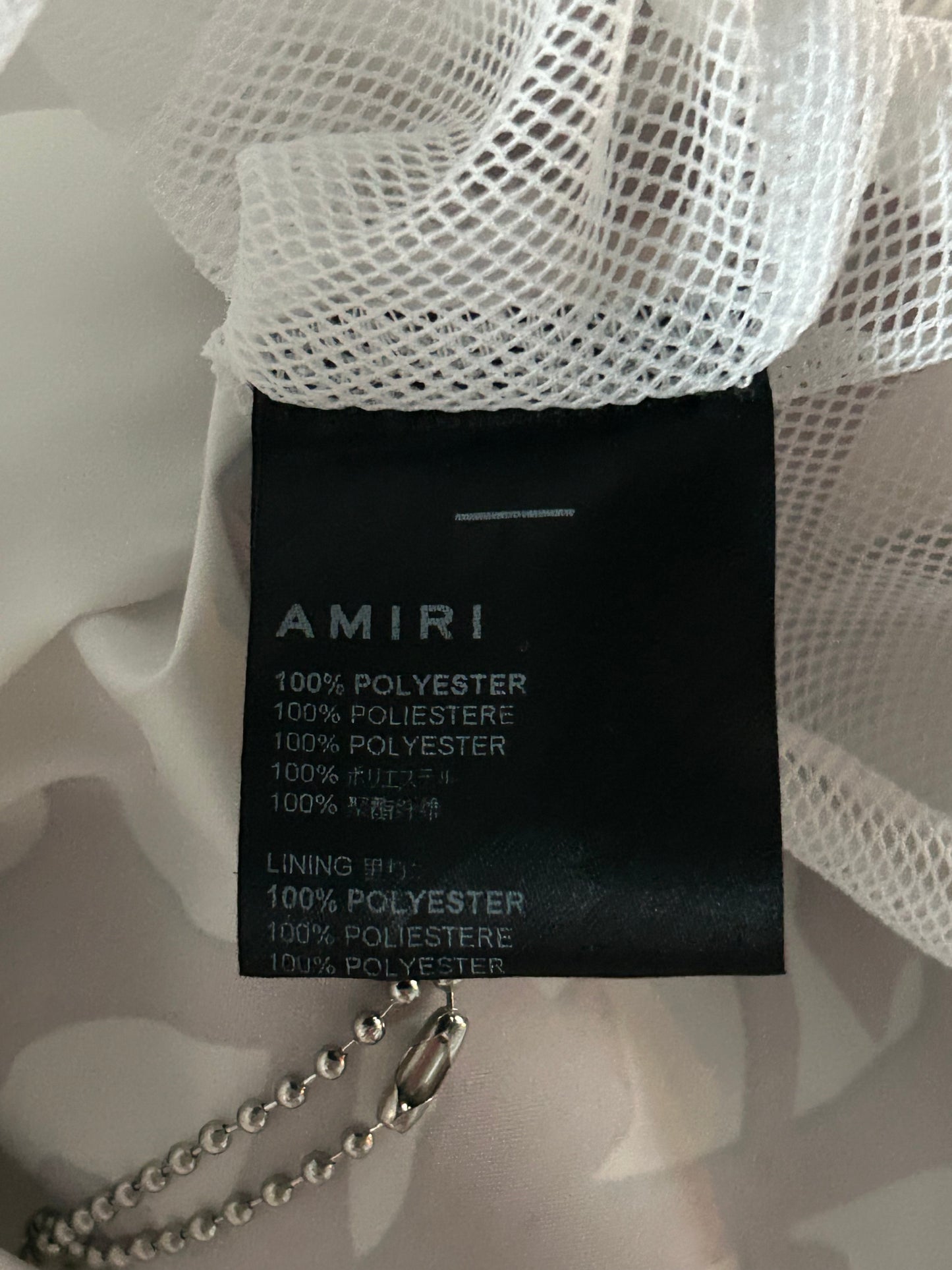 Amiri White & Red Bones Swimshorts