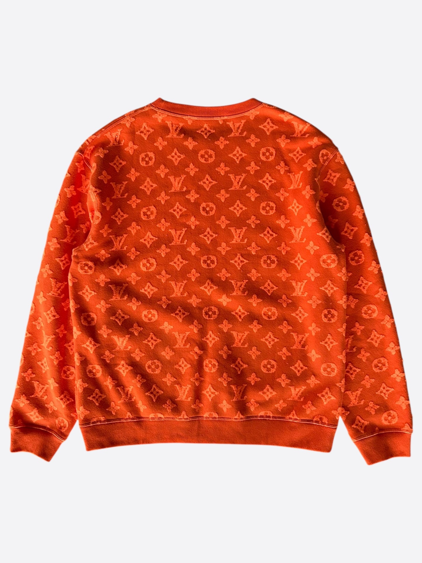 Louis Vuitton Orange Monogram Jacquard Sweater