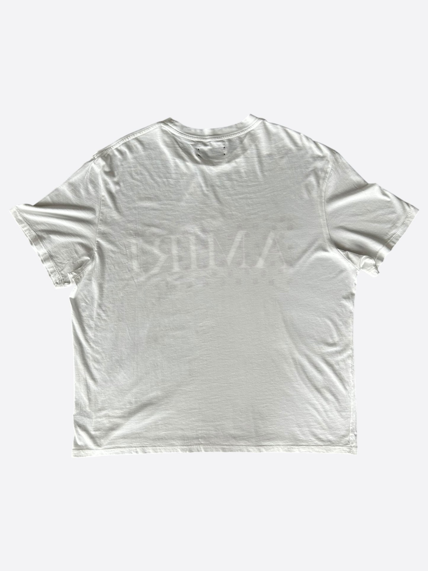Amiri White & Red MA Paisley Logo T-Shirt