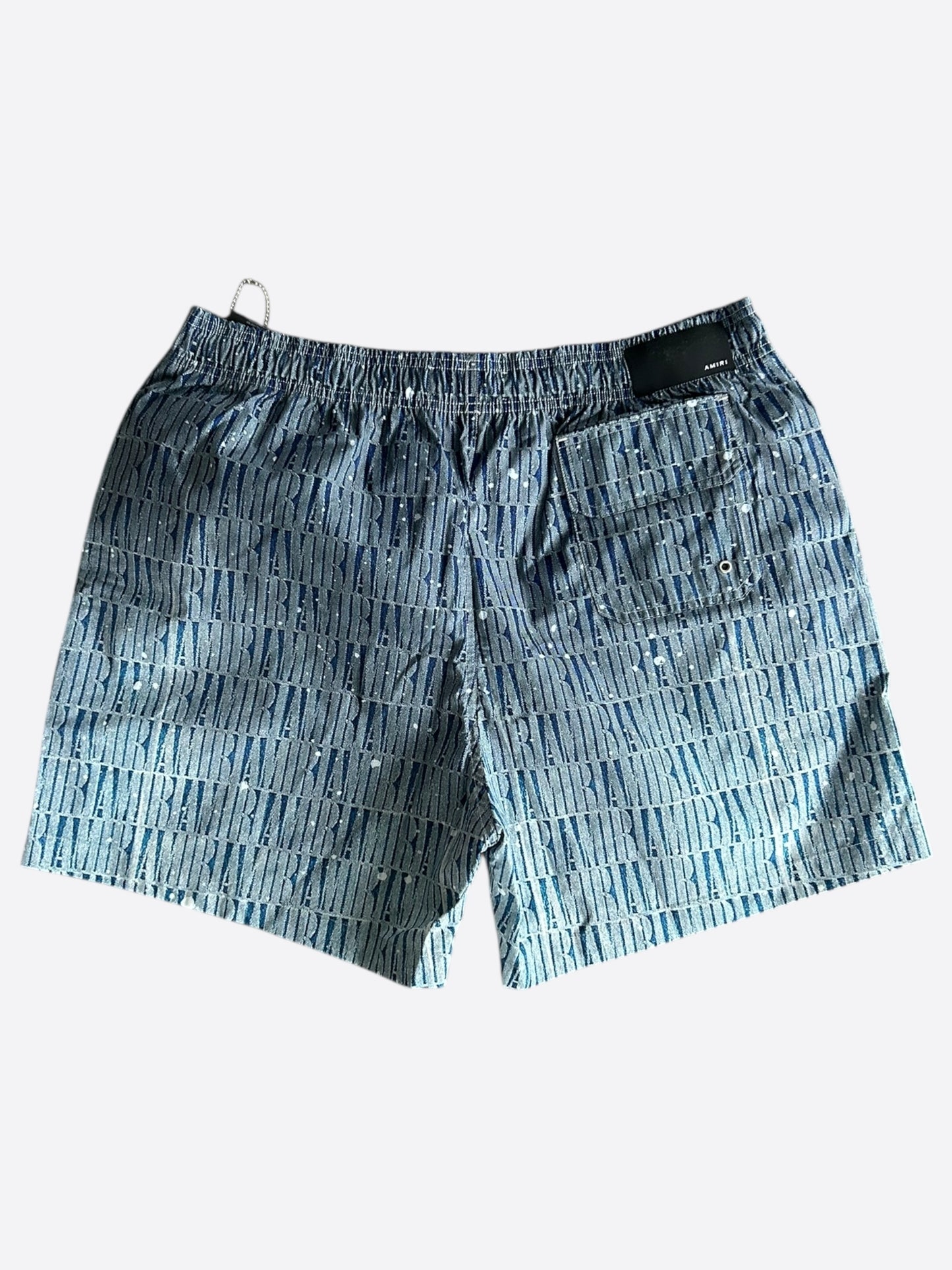 Amiri Blue Gradient Core Logo Swimshorts