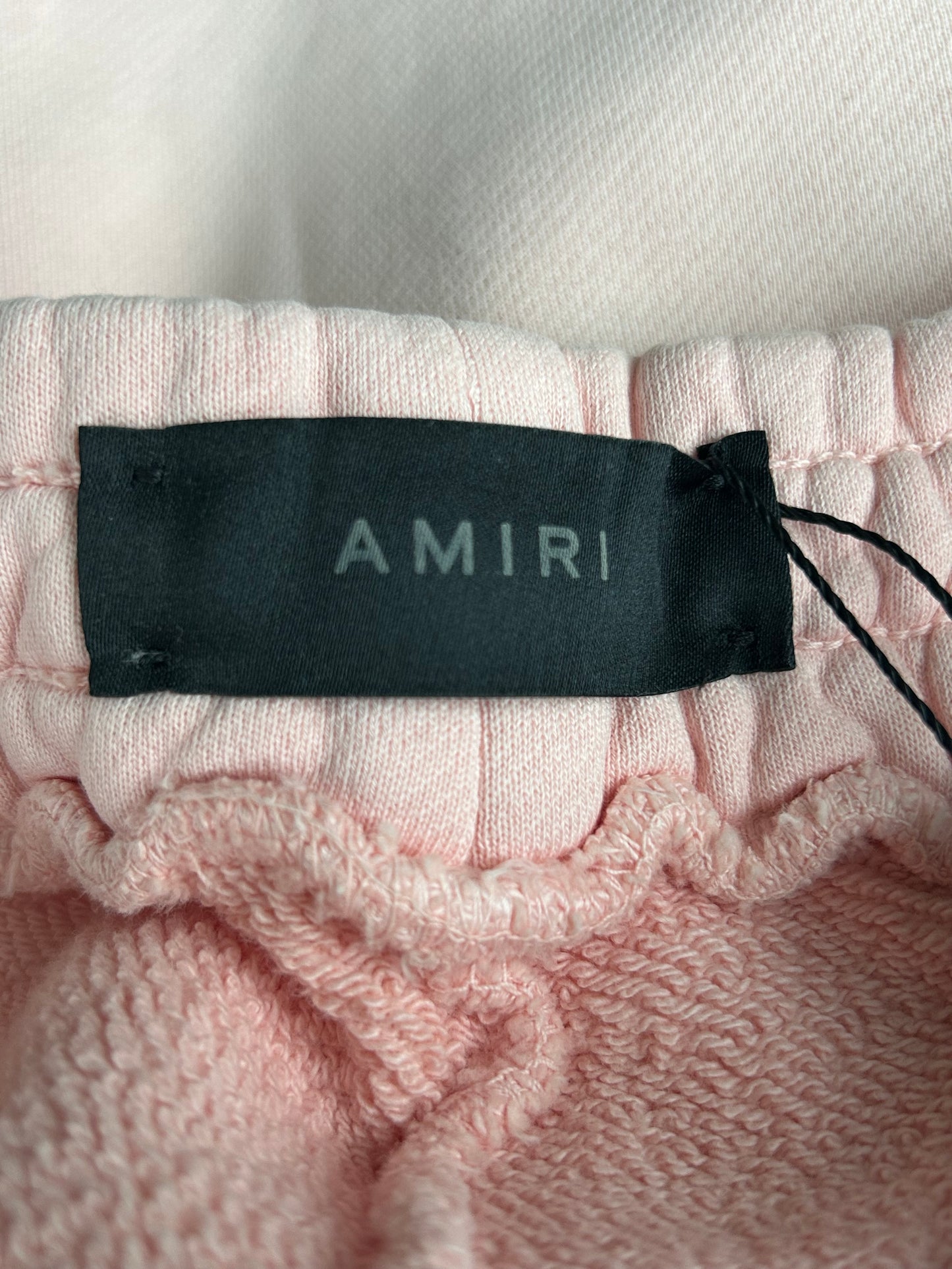 Amiri Pink & Black MA Bar Logo Sweatpants