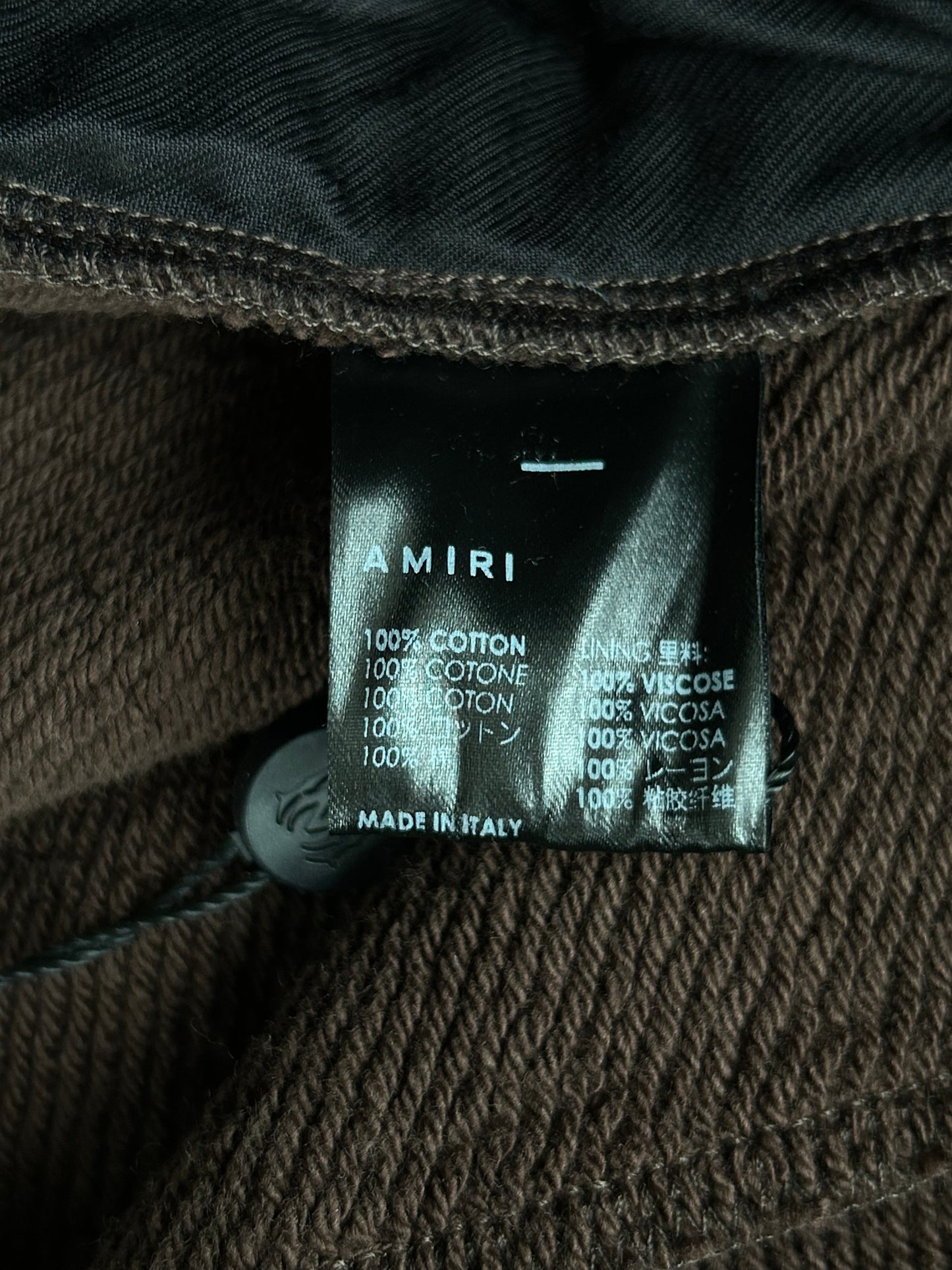 Amiri Brown & White MA Bar Logo Sweatpants