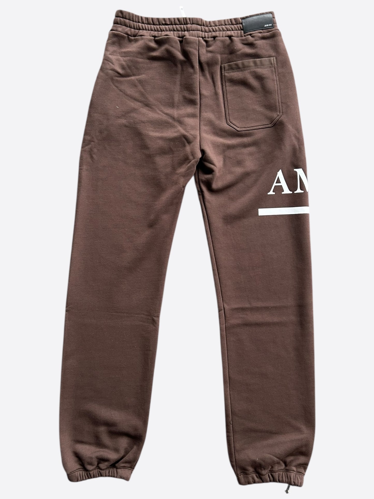 Amiri Brown & White MA Bar Logo Sweatpants