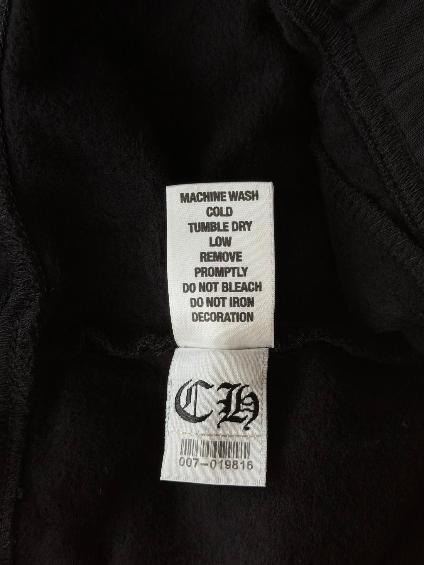 Chrome Hearts Black & White Cross Logo Women's Sweatpants