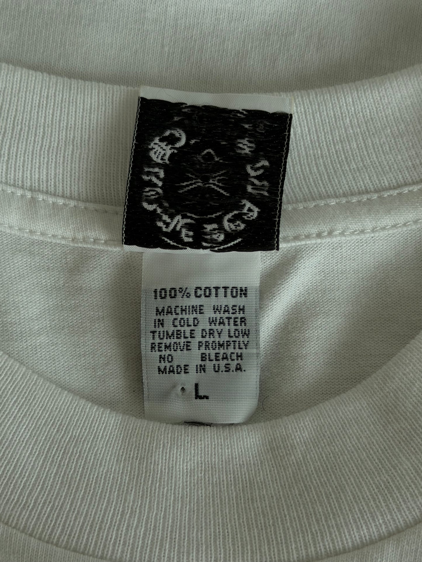 Chrome Hearts White & Black Script Logo Longsleeve T-Shirt