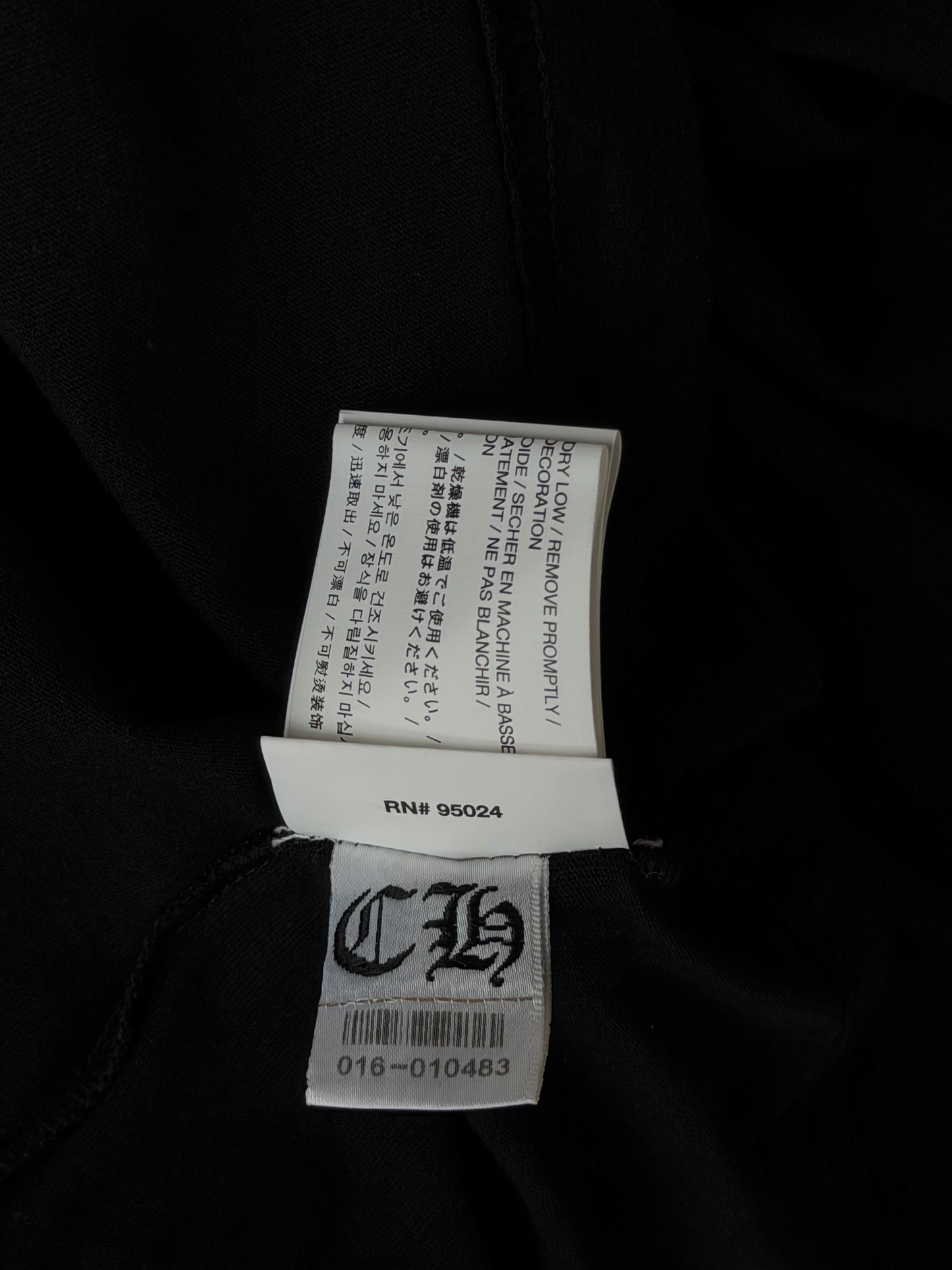 Chrome Hearts Black & Yellow Horseshoe Longsleeve T-Shirt