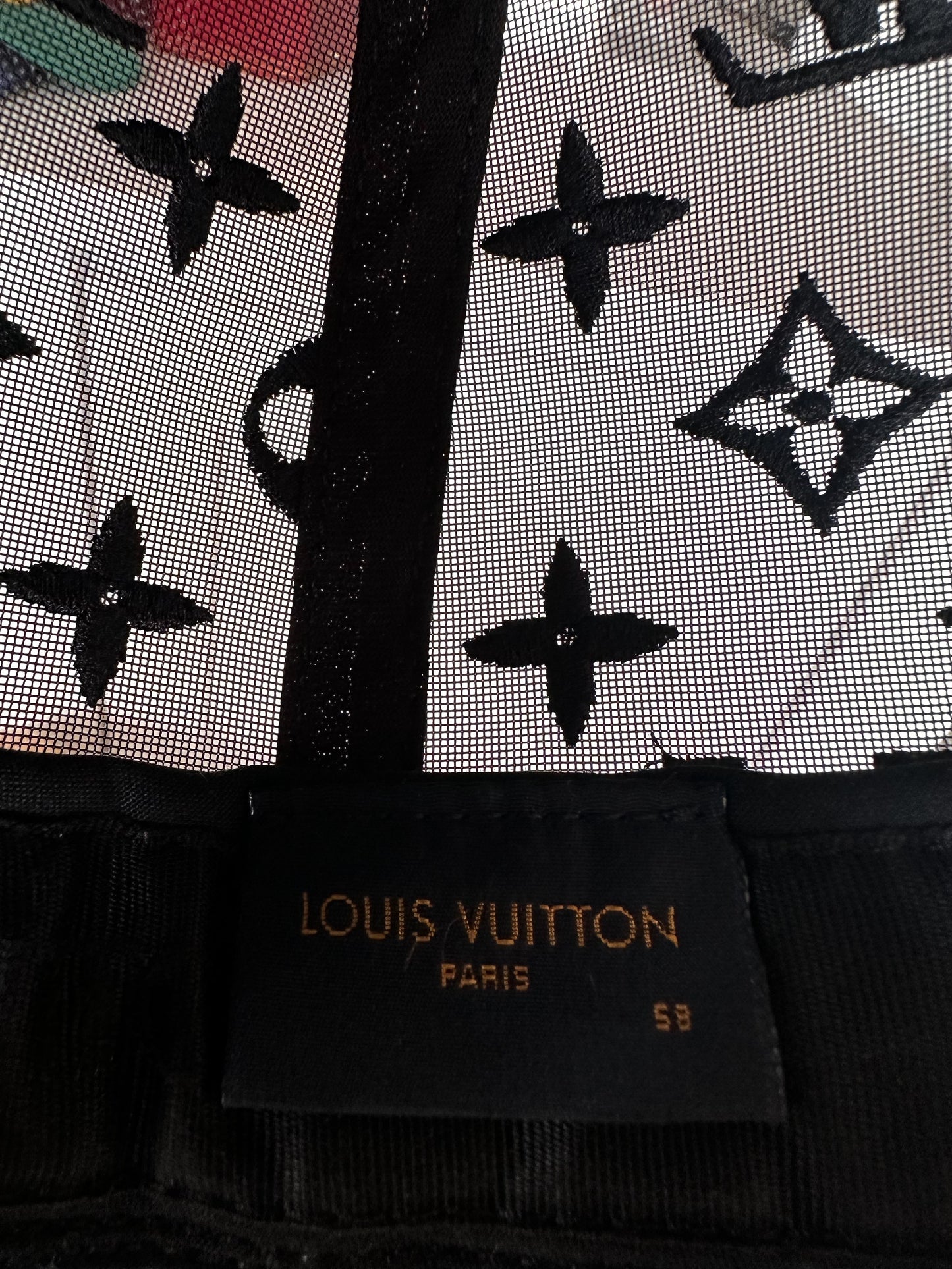 Louis Vuitton Black & Green Tourist Vs. Purist Monogram Hat
