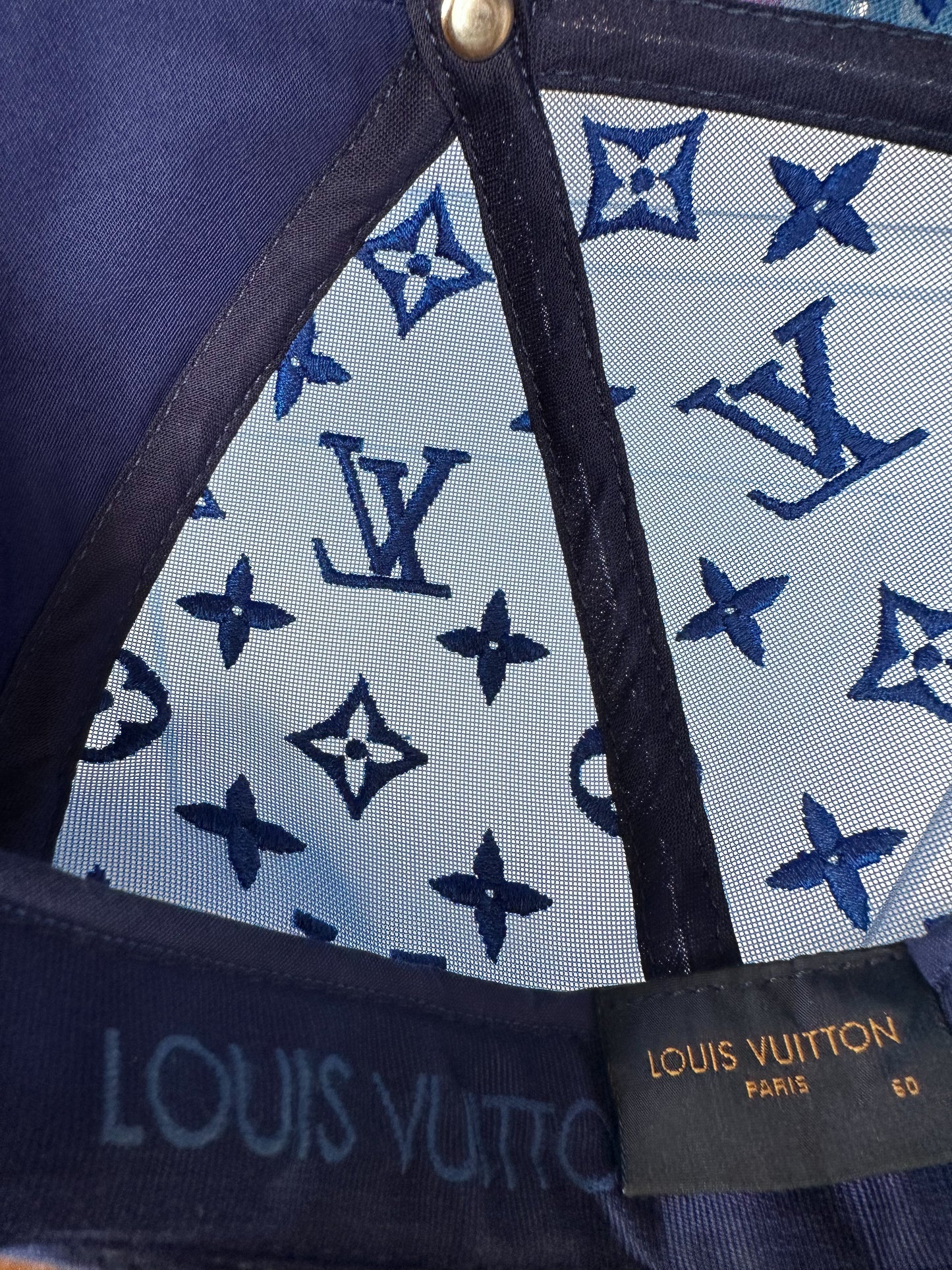 Louis Vuitton Blue Everyday Logo Monogram Hat