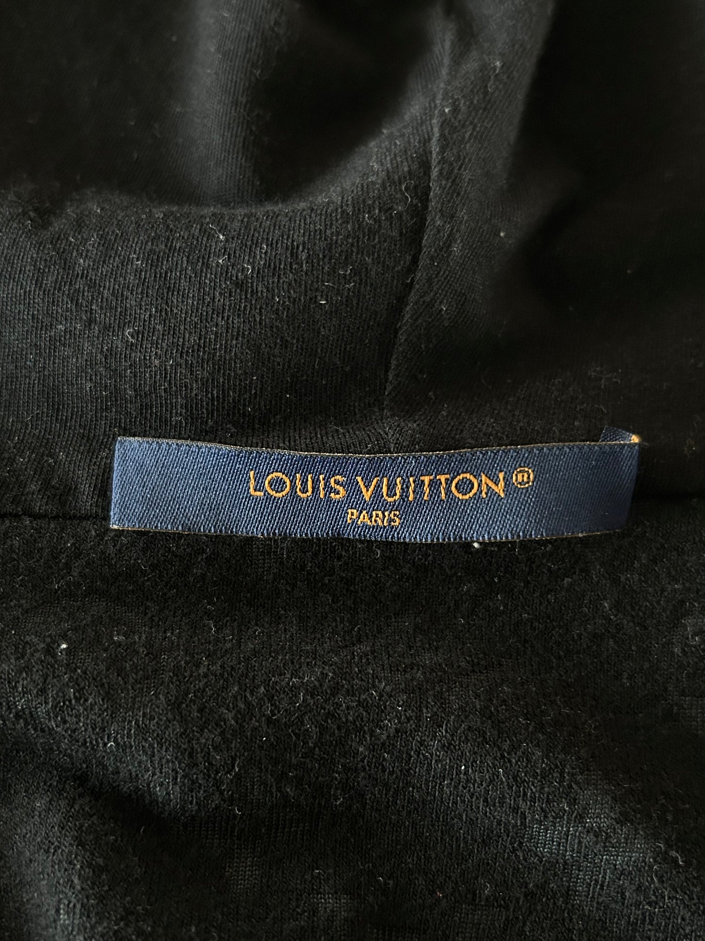 Louis Vuitton Black Monogram Towel Zip Up Hoodie