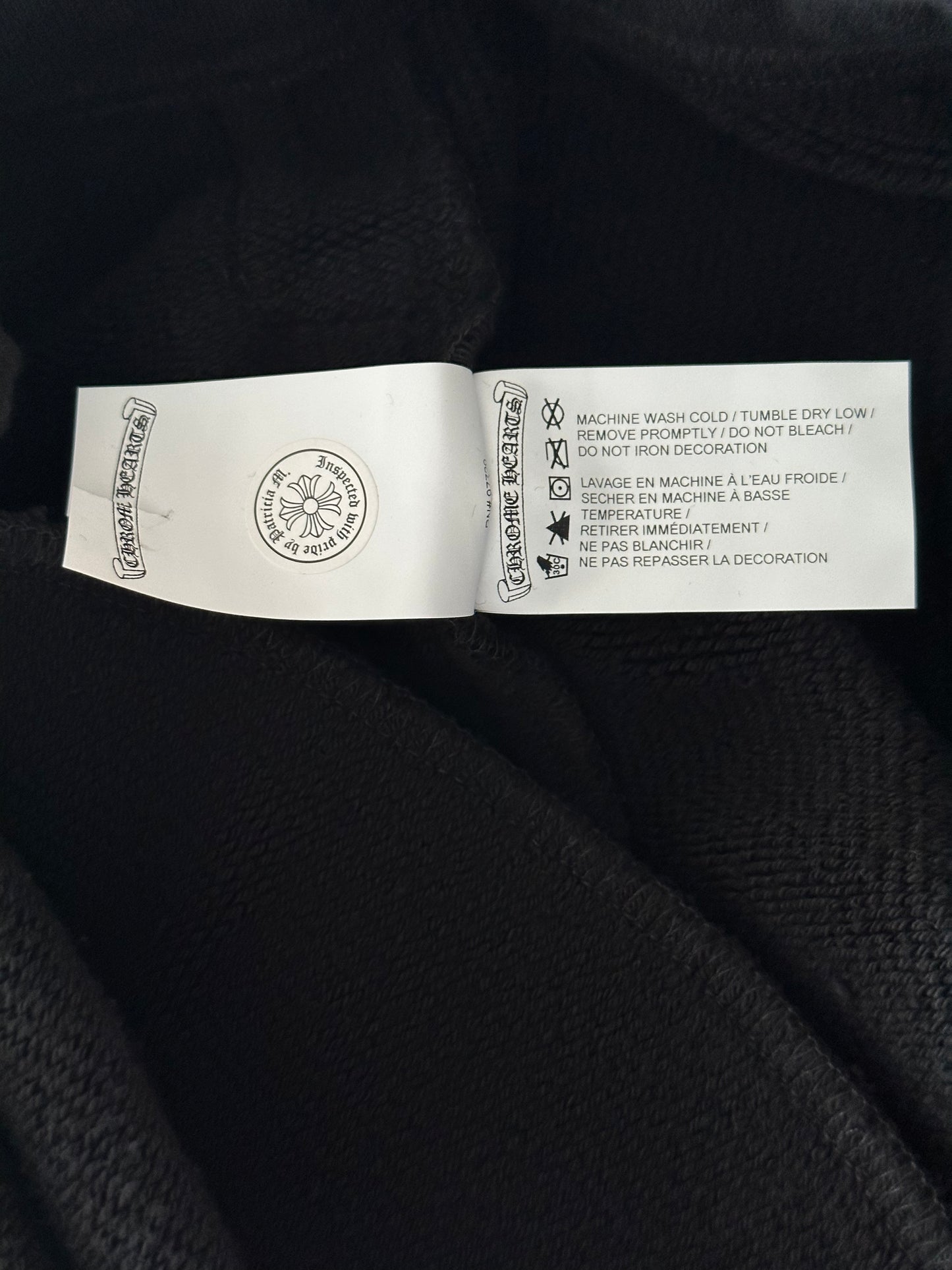 Chrome Hearts Black CH Logo Embroidered Sweatpants