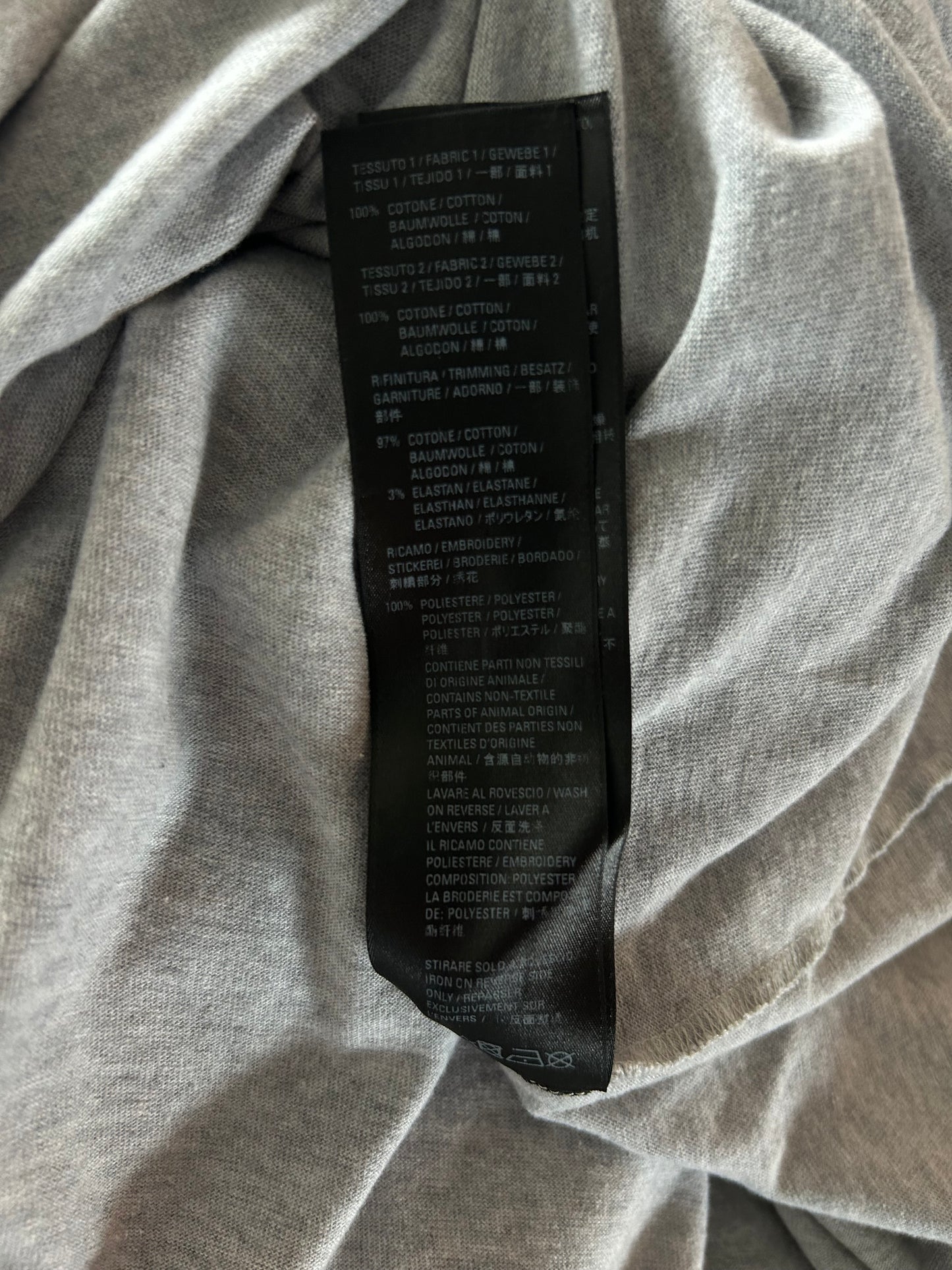 Balenciaga Grey Campaign Logo Hybrid Longsleeve T-Shirt