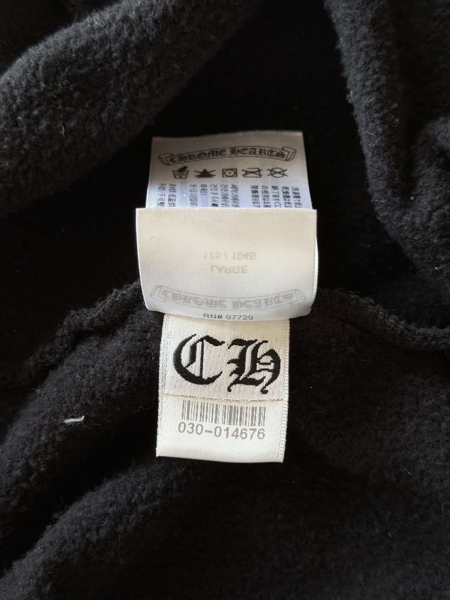 Chrome Hearts Black Gradient Circle Logo Hoodie