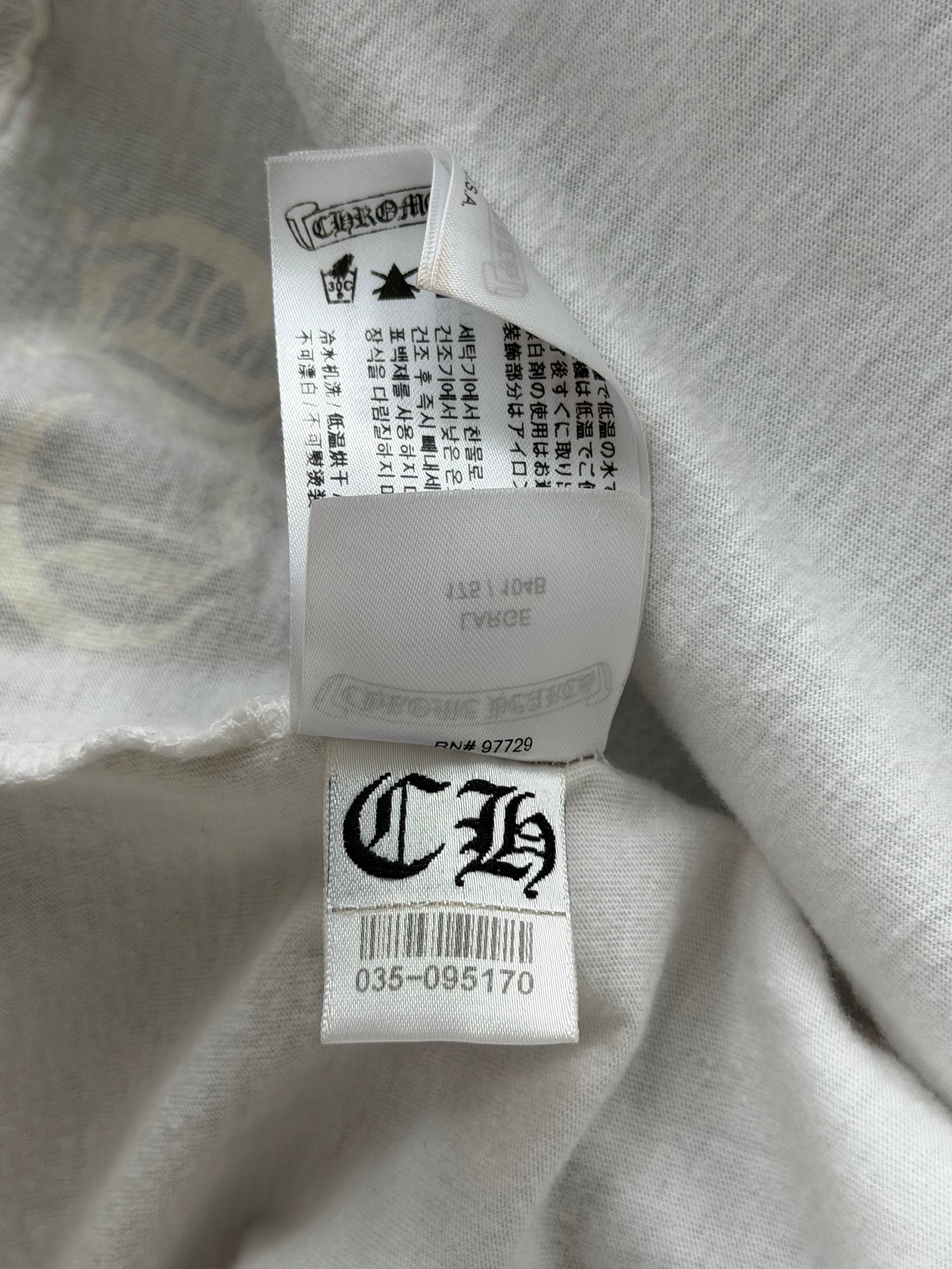 Chrome Hearts White & Purple Dagger Longsleeve T-Shirt