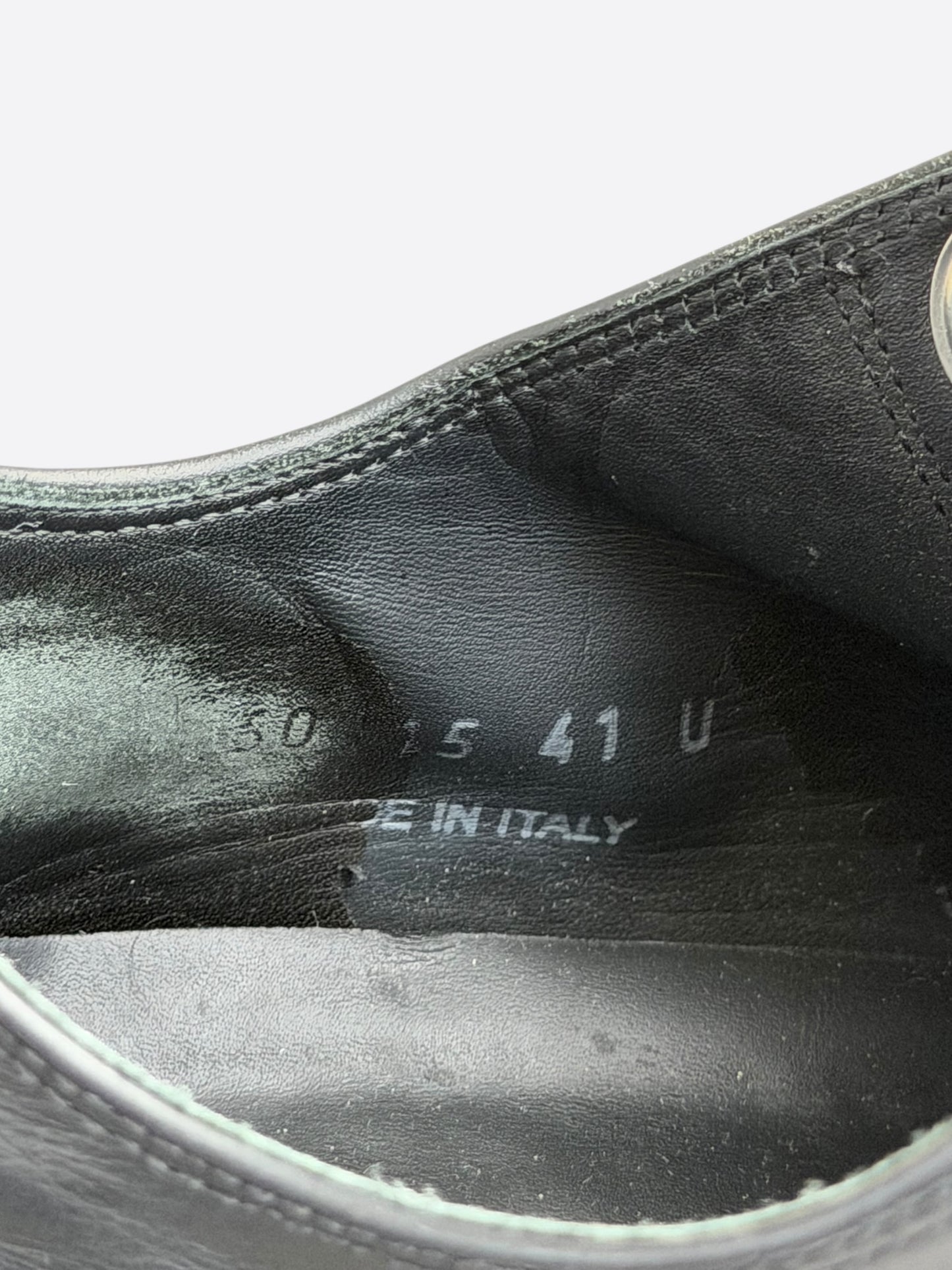 Rick Owens Black Leather Jumbo Lace Low Top Sneakers