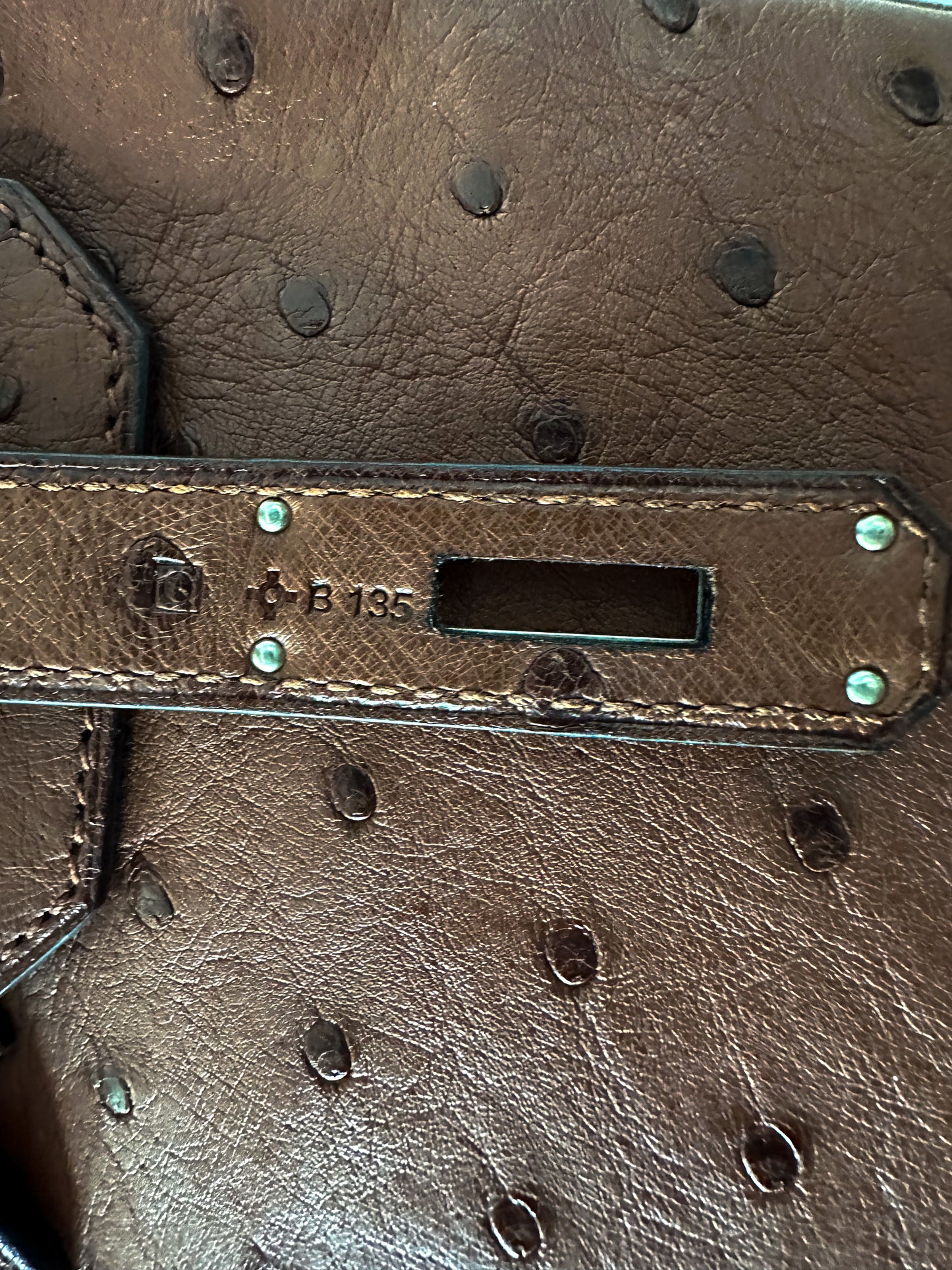 Hermès Brown Ostrich Birkin 30