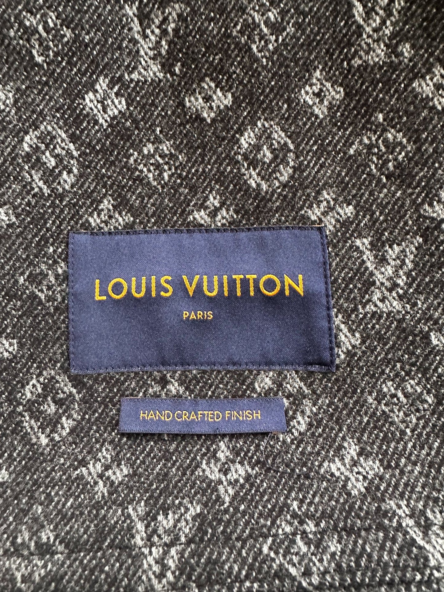 Louis Vuitton Black Wool Peacoat