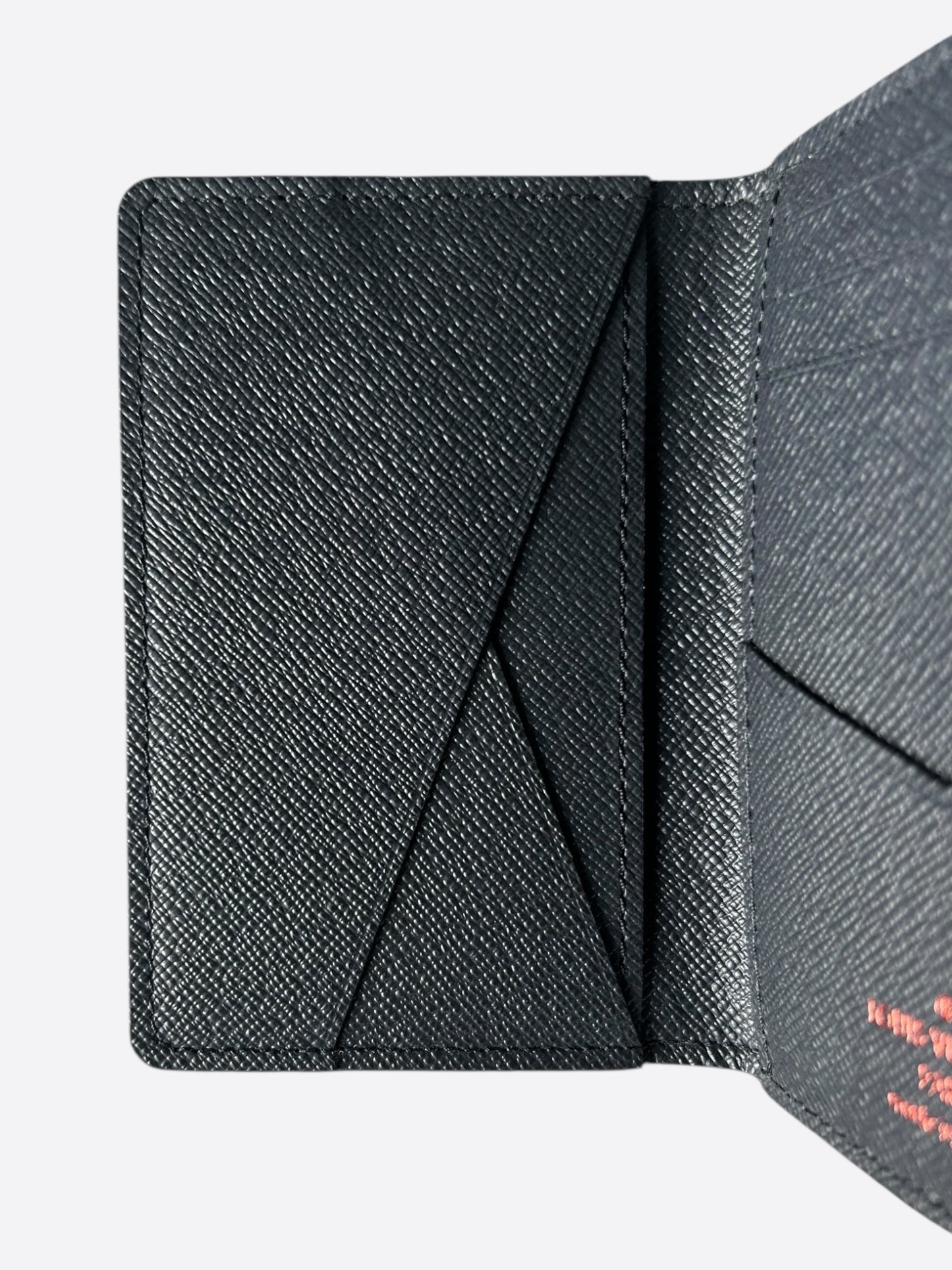 Louis Vuitton Navy Monogram Upside Down Logo Pocket Organizer
