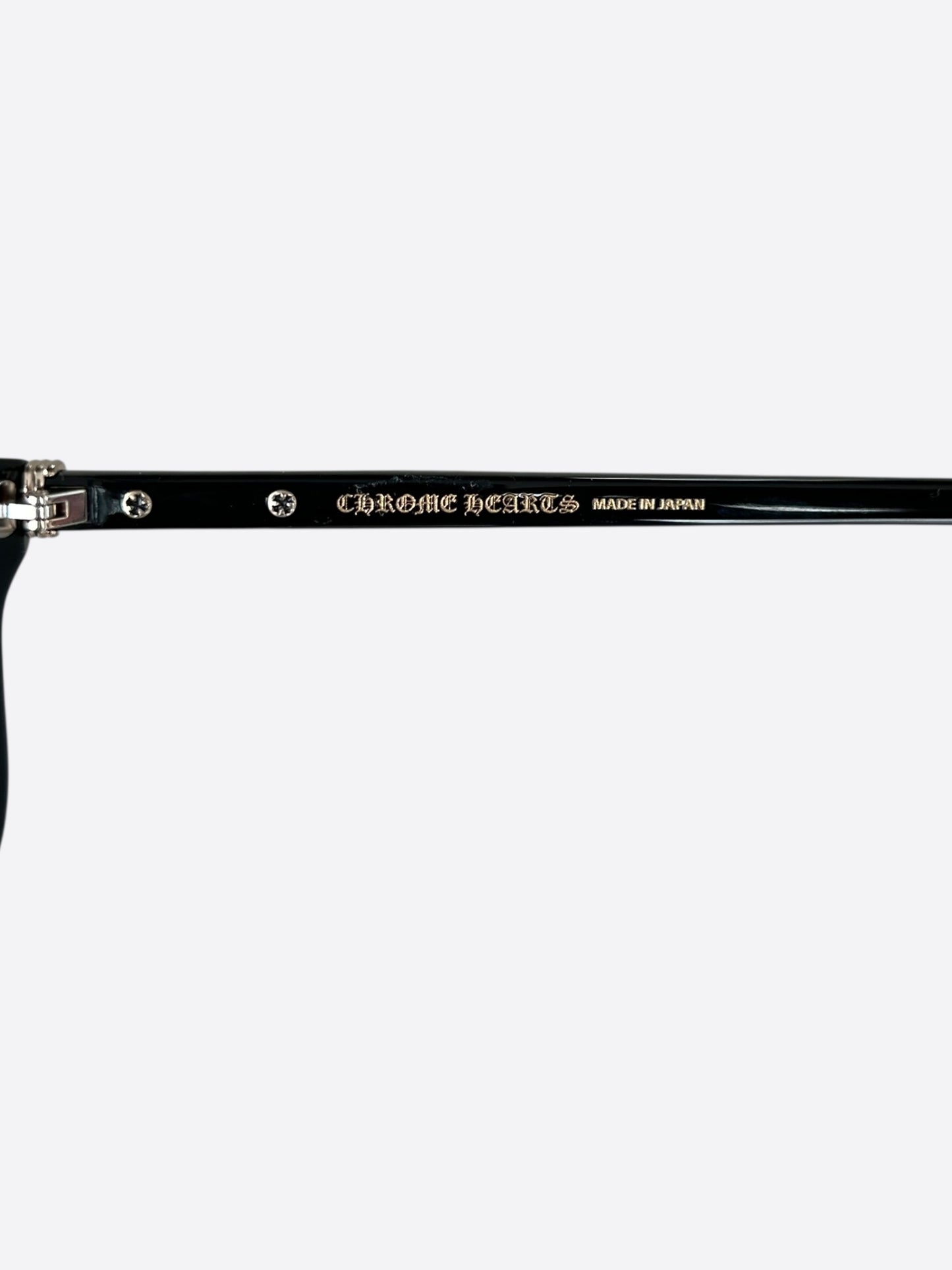 Chrome Hearts Black & Silver Little Dinger Glasses