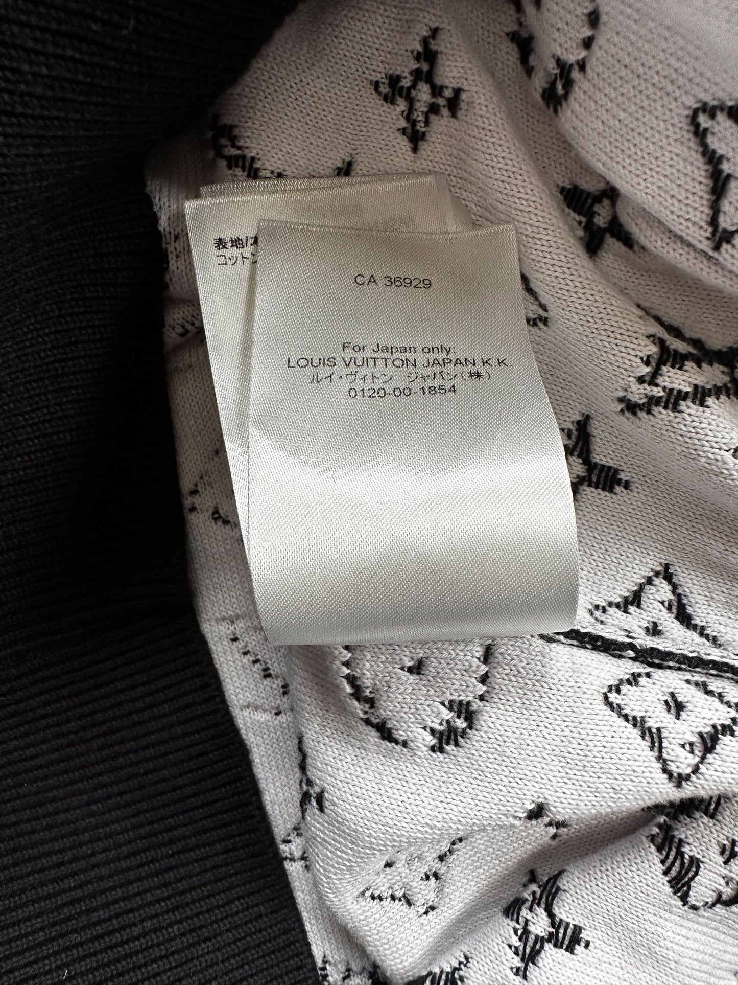 Louis Vuitton Black & White Monogram Gradient Hoodie
