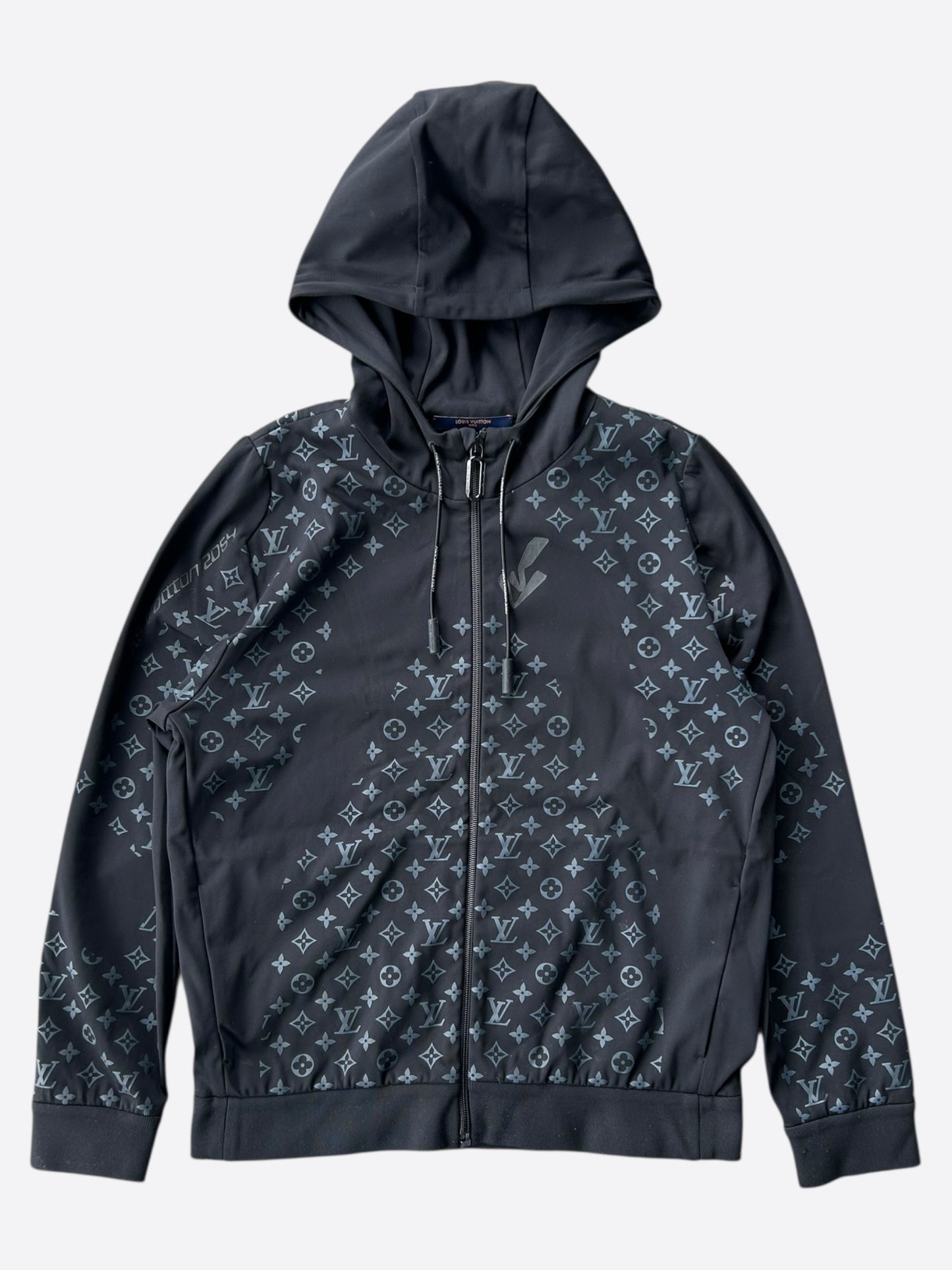 Louis Vuitton Black & Blue 2054 Heat Reflective Monogram Hoodie