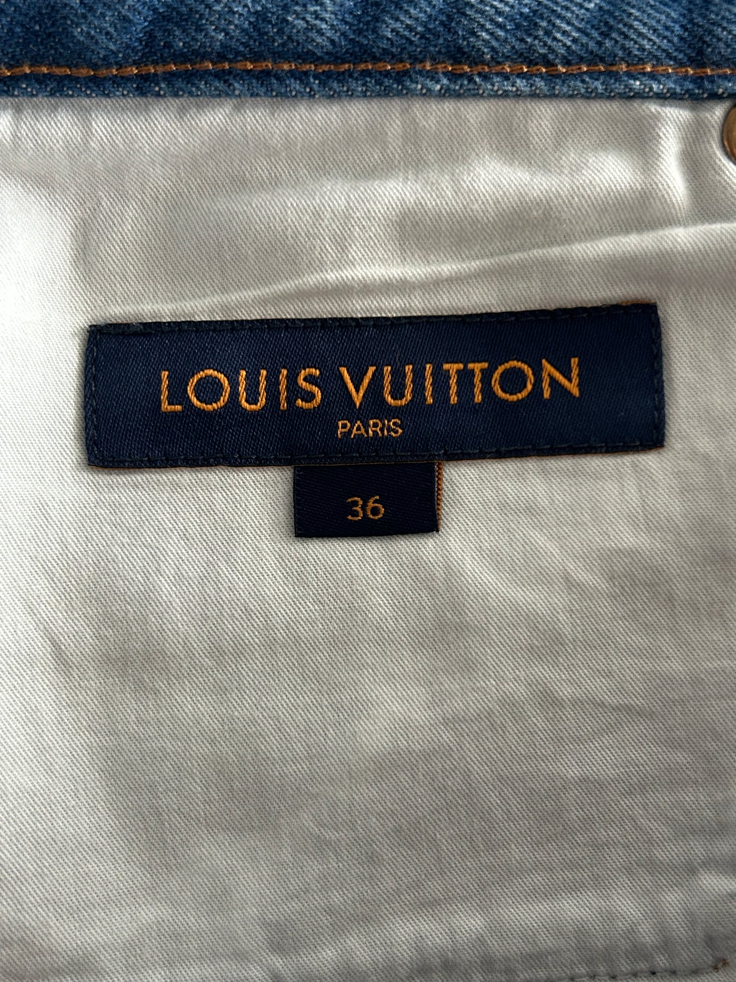 Louis Vuitton Blue Washed Slim Jeans