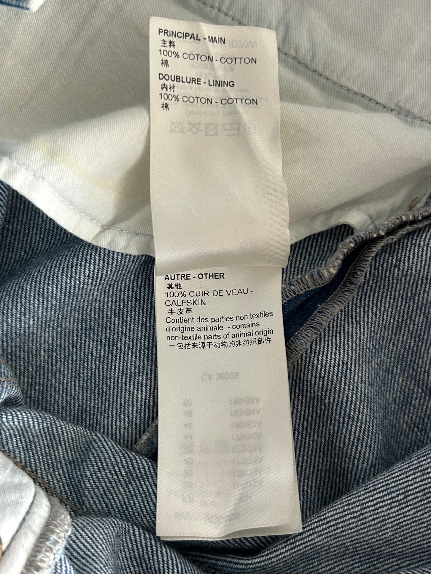 Louis Vuitton Blue Washed Slim Jeans