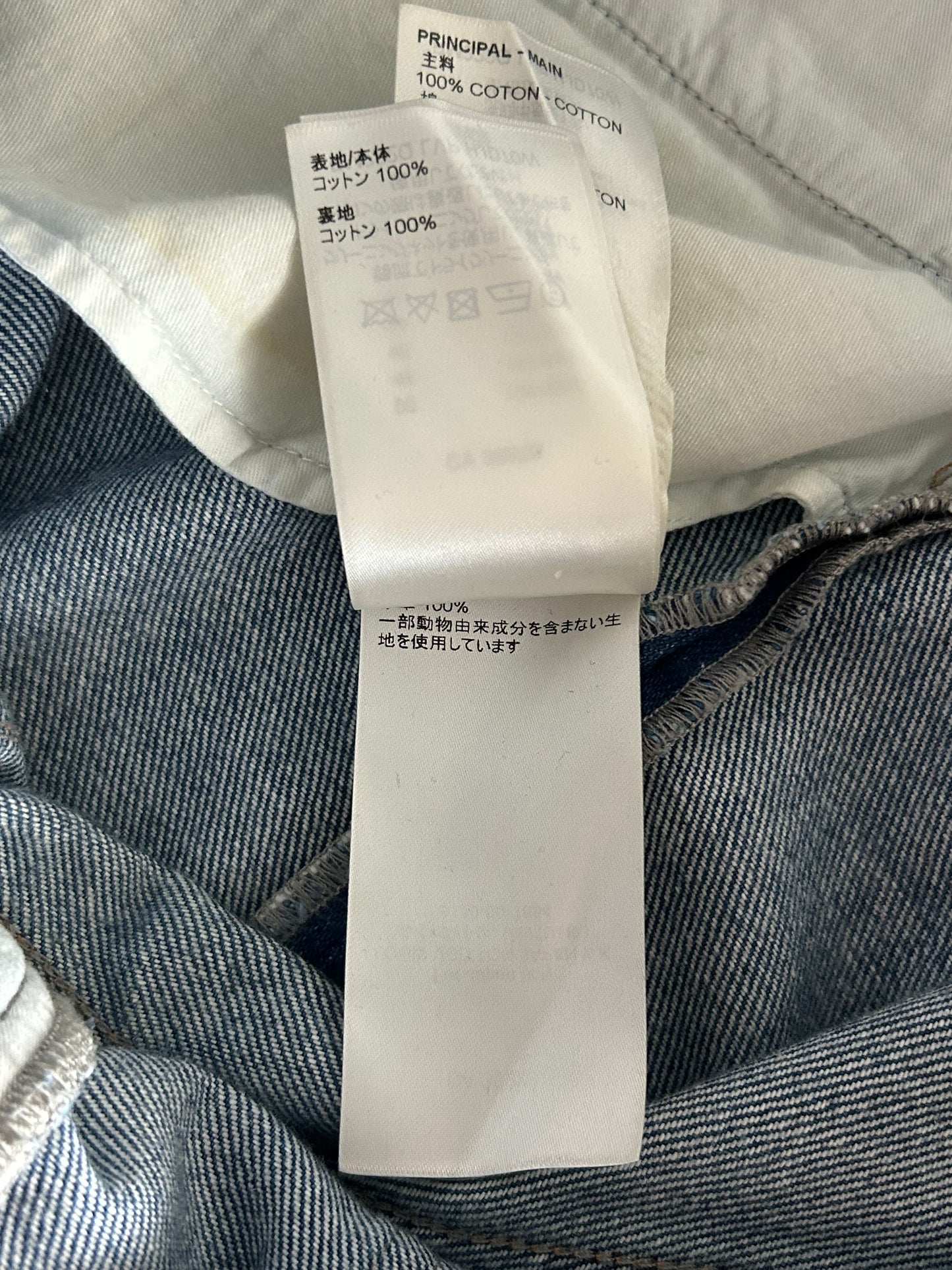 Louis Vuitton Blue Washed Slim Jeans