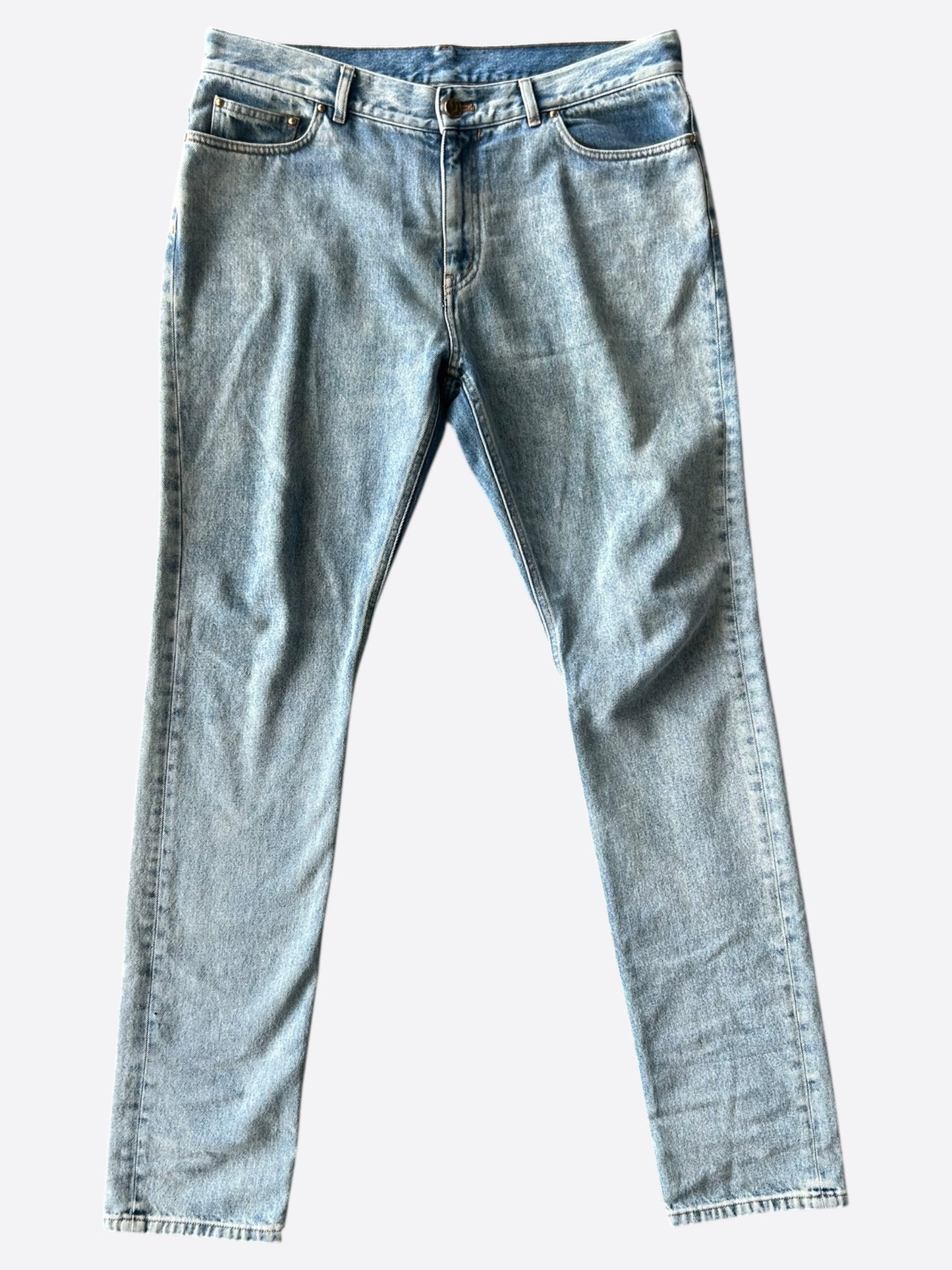 Louis Vuitton Blue Washed Slim Jeans
