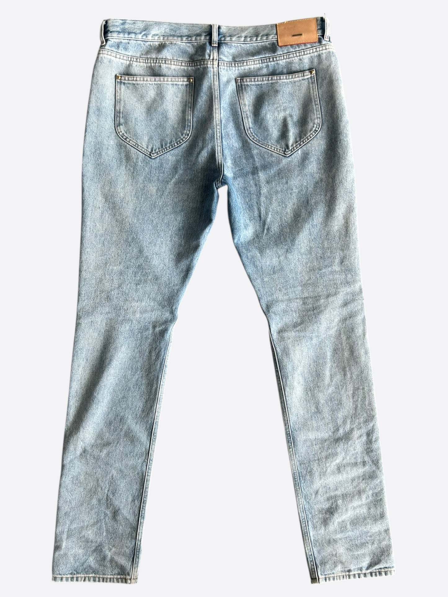 Louis Vuitton Blue Washed Slim Jeans