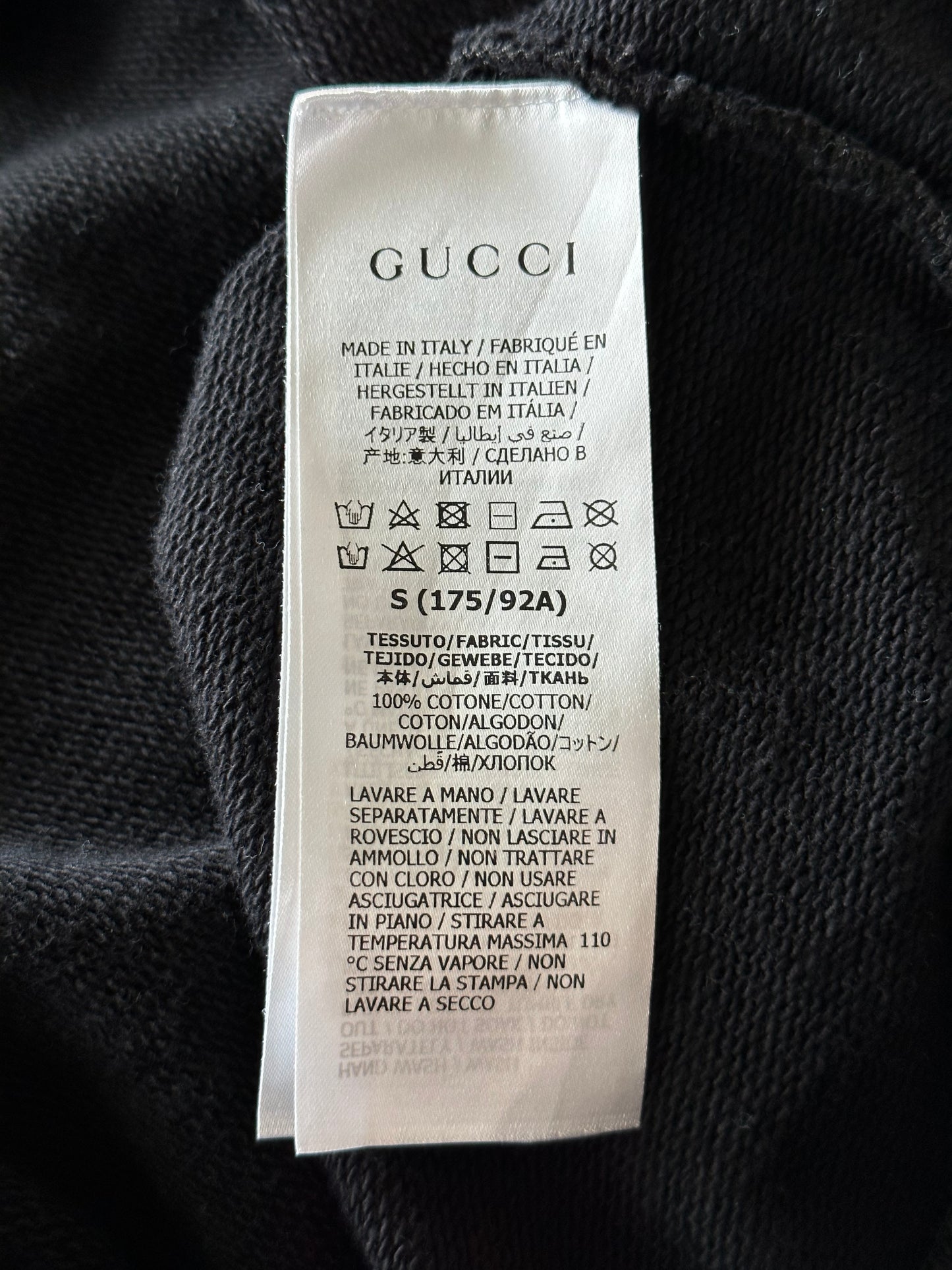 Gucci Black Multicolor Star GG Logo Hoodie