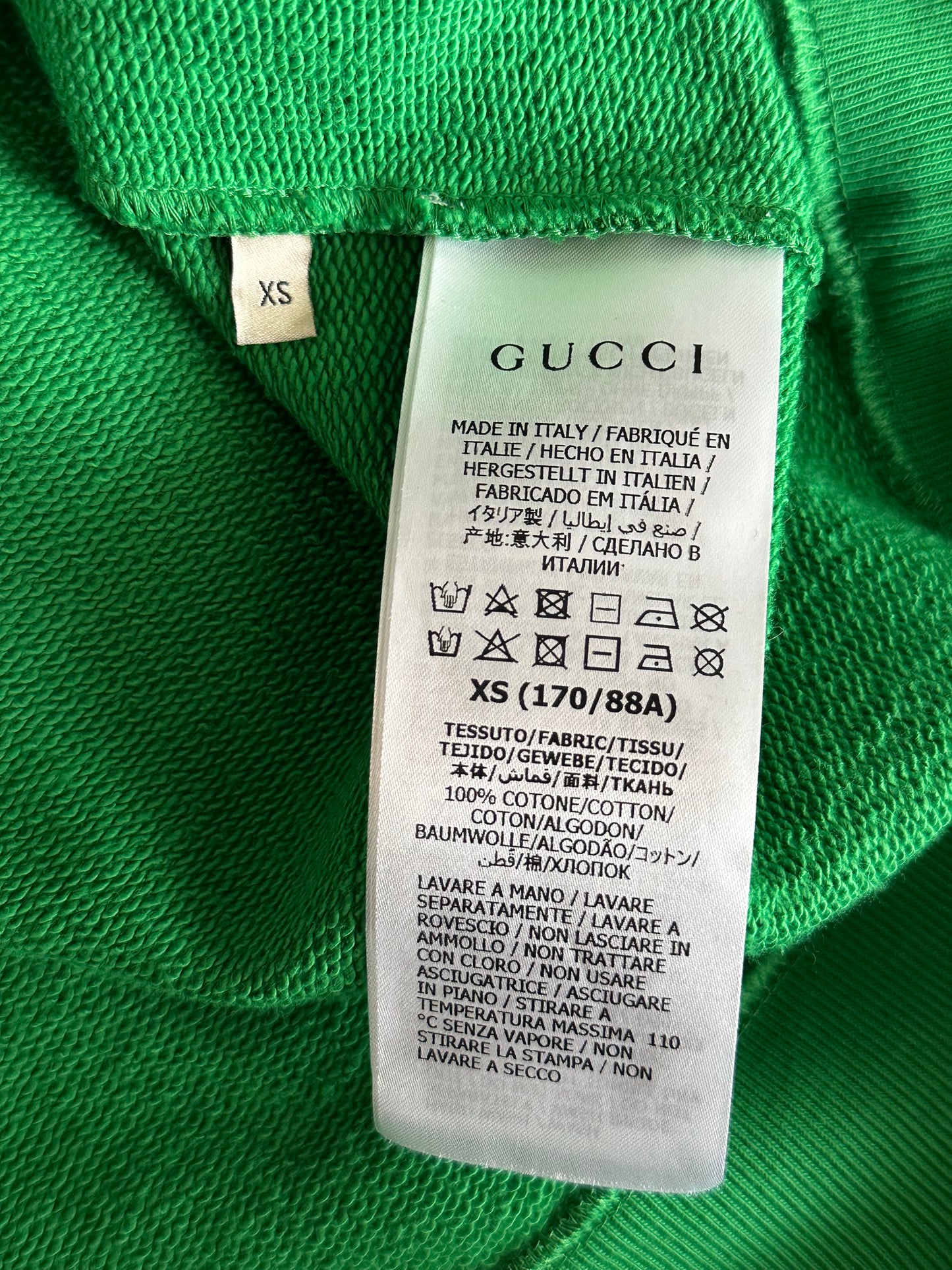 Gucci Green Multicolor Star GG Logo Hoodie