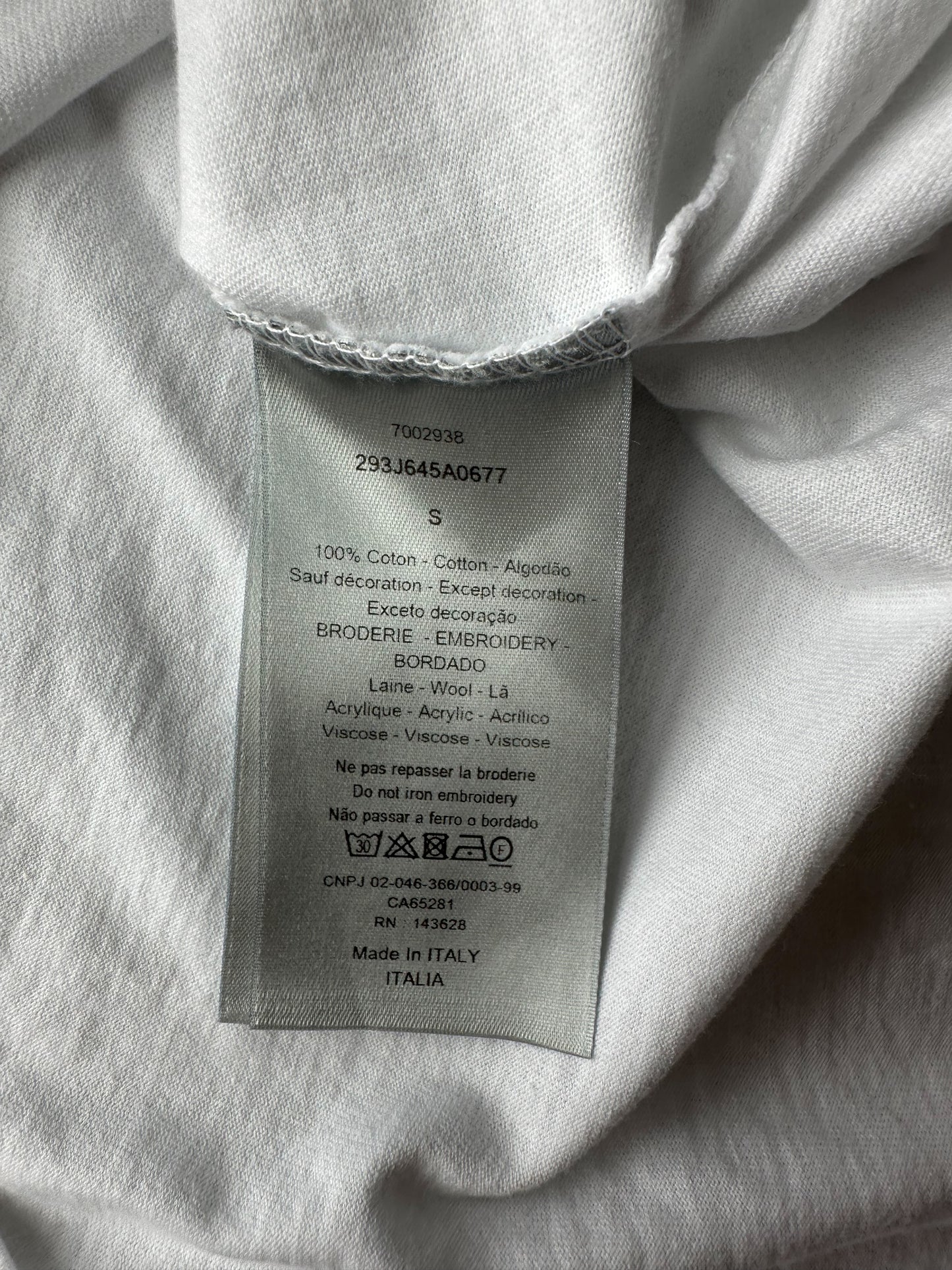 Dior White Atelier Embroidered T-Shirt