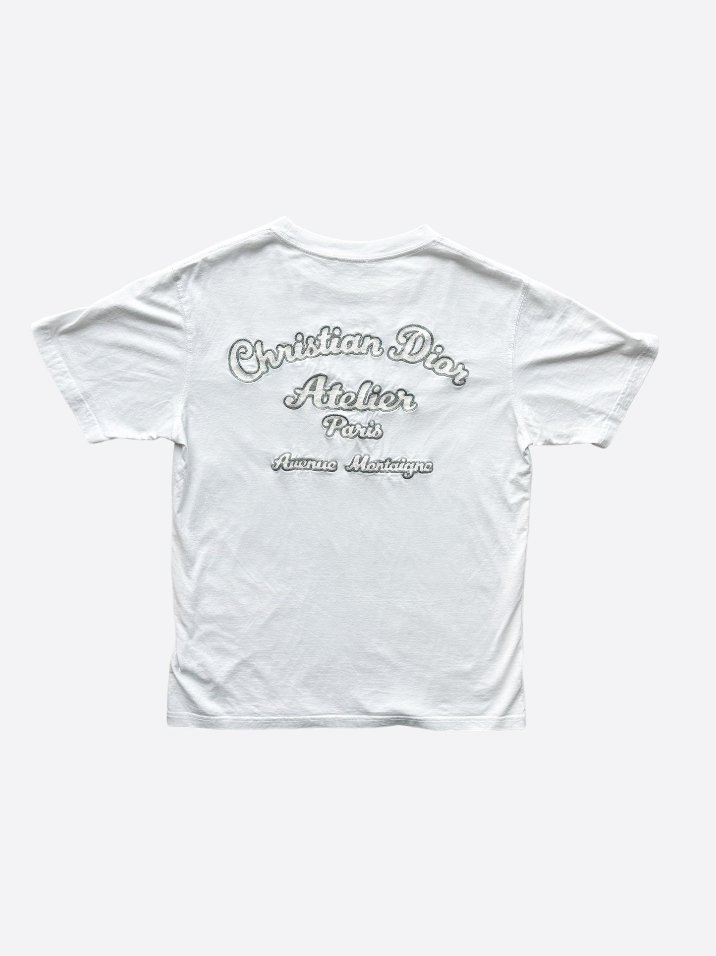 Dior White Atelier Embroidered T-Shirt